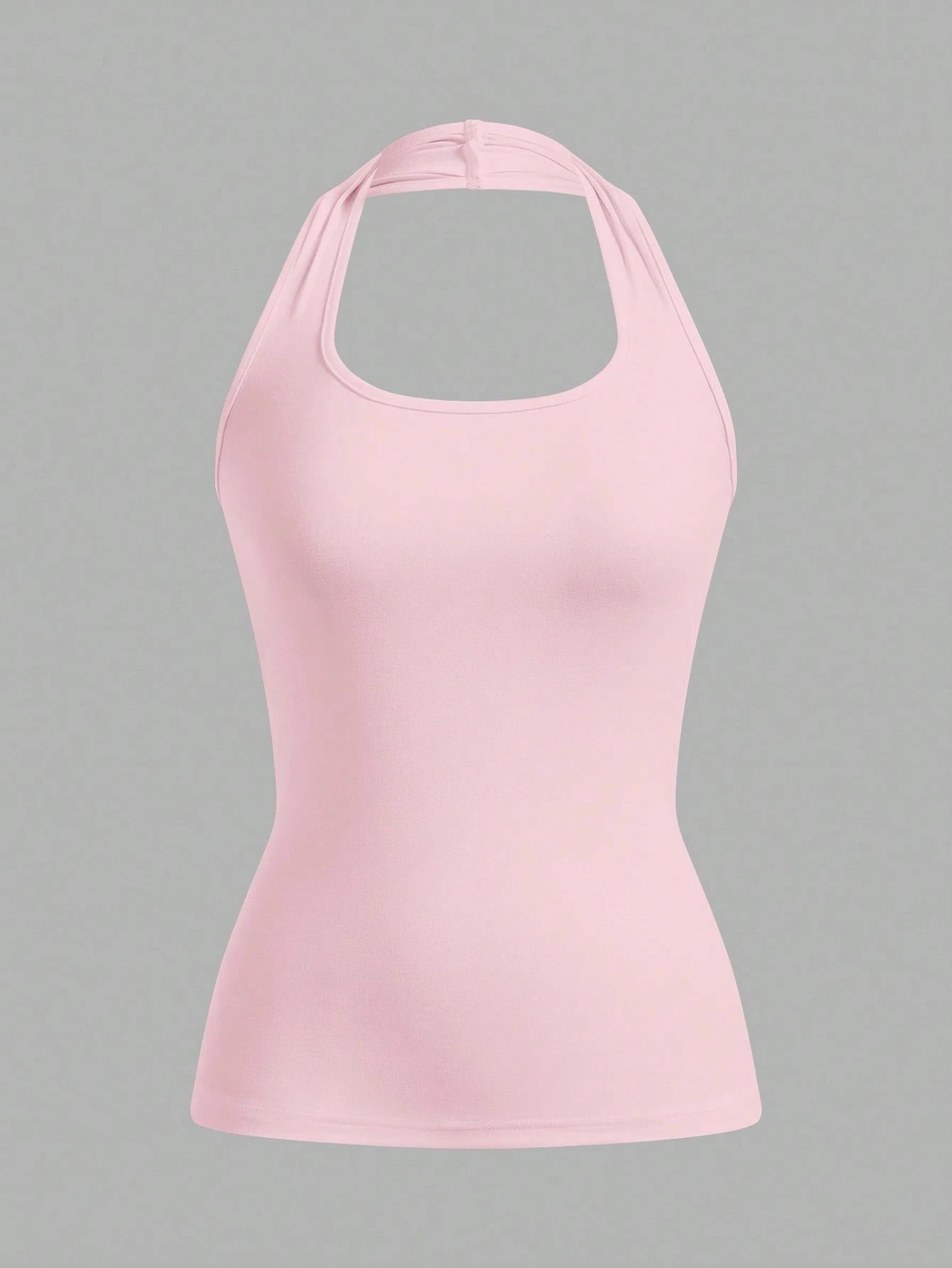 EZwear Top casual à col ras-du-cou blanc, long, adapté aux femmes en été, coupe slim — vue 10