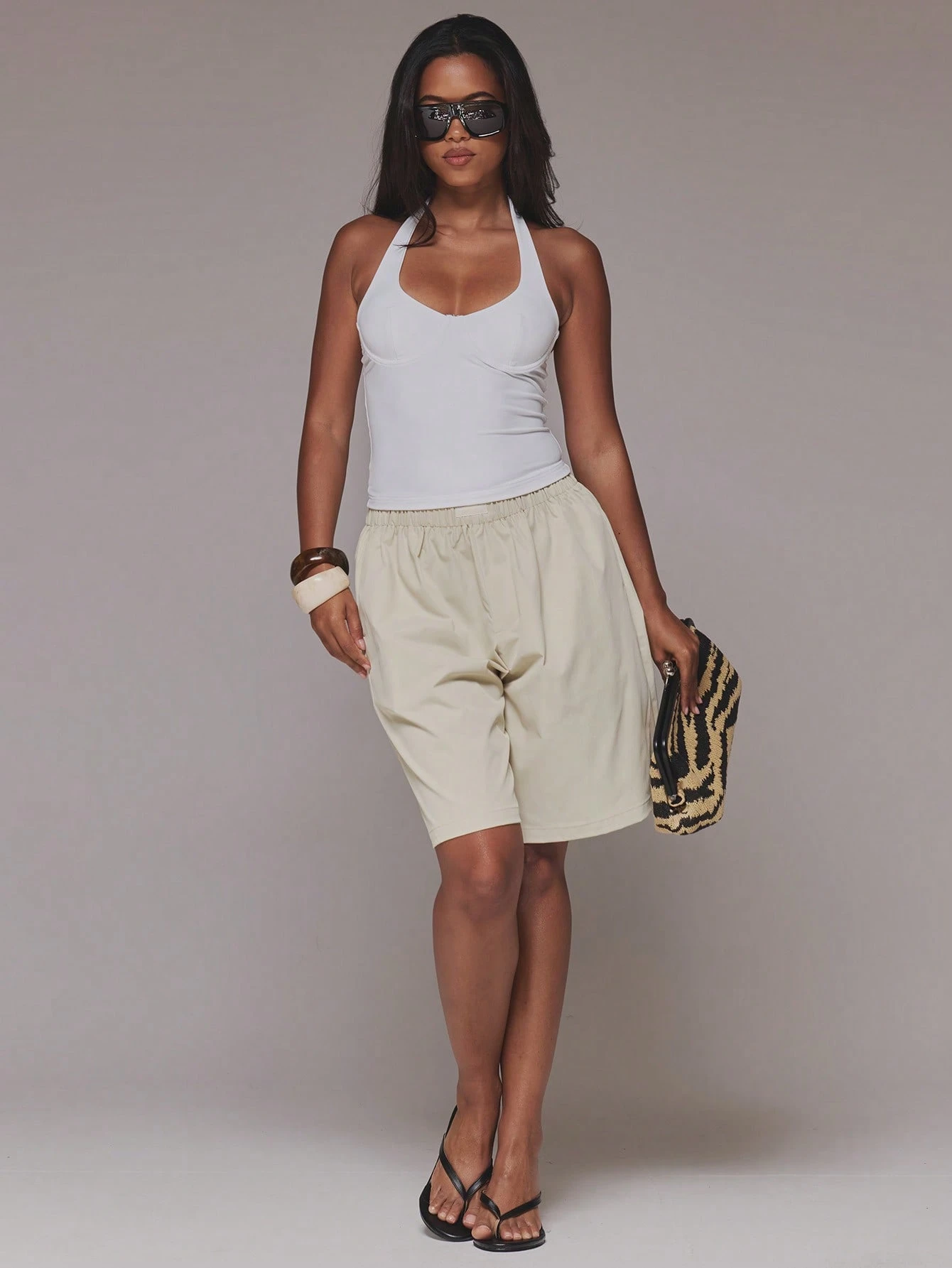 MUSERA Top à bretelles avec armatures, col ras-du-cou, longline, encolure dégagée, — vue 5