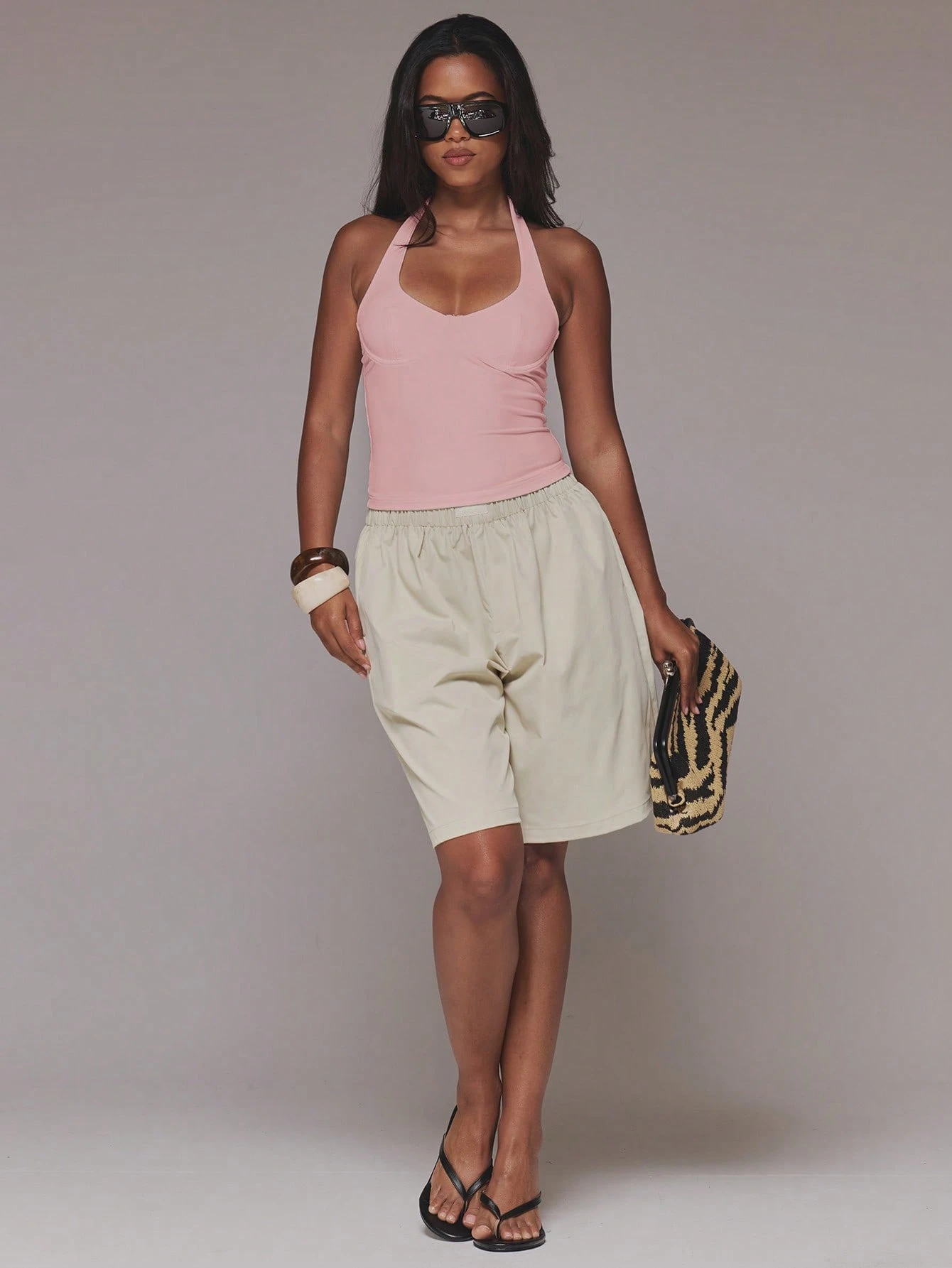MUSERA Top à bretelles avec armatures, col ras-du-cou, longline, encolure dégagée, — vue 12