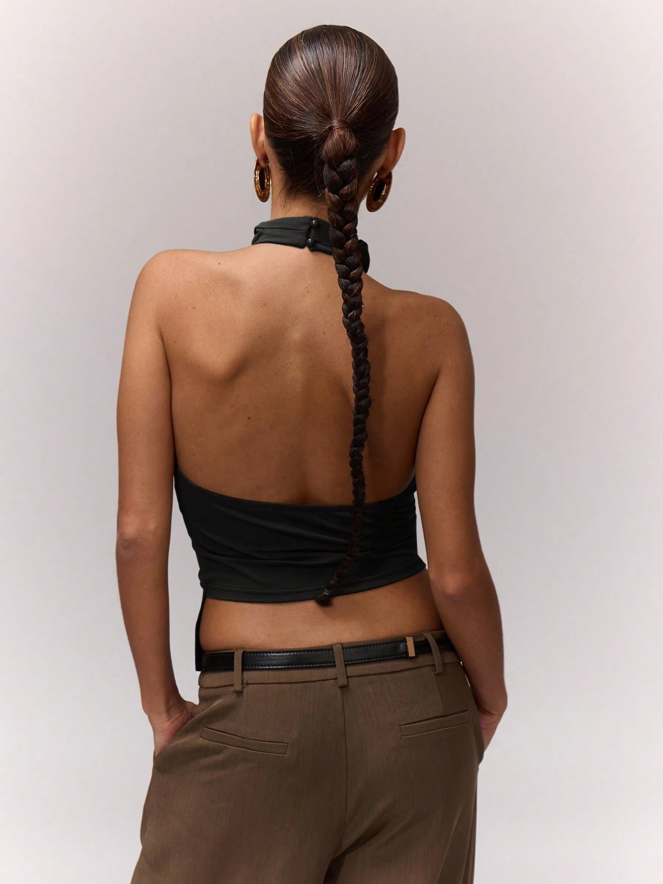 MUSERA Top asymétrique drapé à col licou, style romantique, pour vacances, festival à — vue 3