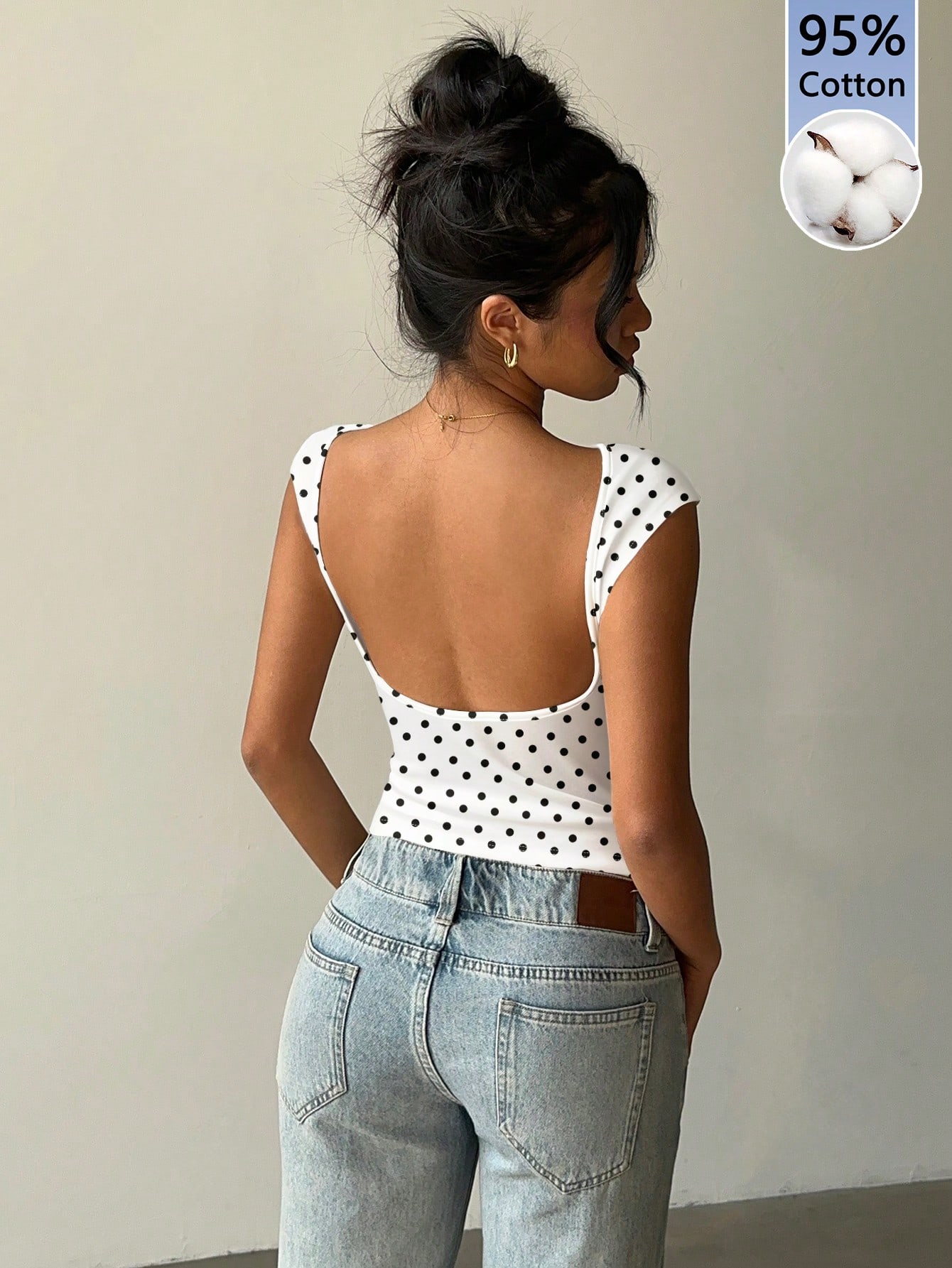 Aloruh T-shirt sexy dos nu à manches courtes pour femmes, top d'été pour boîte de nuit, — vue 8
