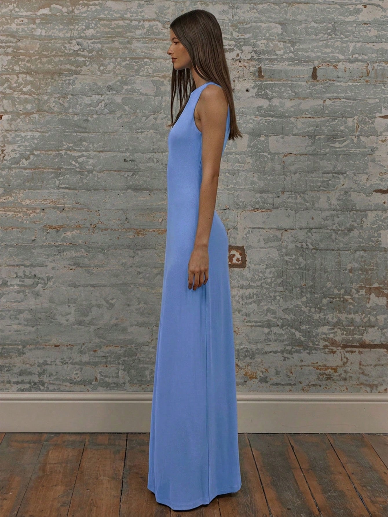 MUSERA Robe longue d'été à encolure ronde et emmanchures tombantes pour femmes. Robe — vue 12