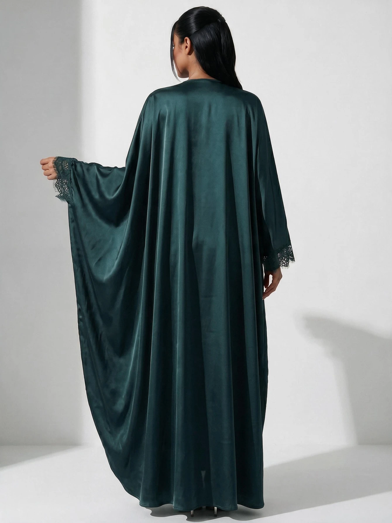 Veilorie Robe décontractée pour femmes avec patchwork de dentelle, pour fêtes et voyages — vue 12