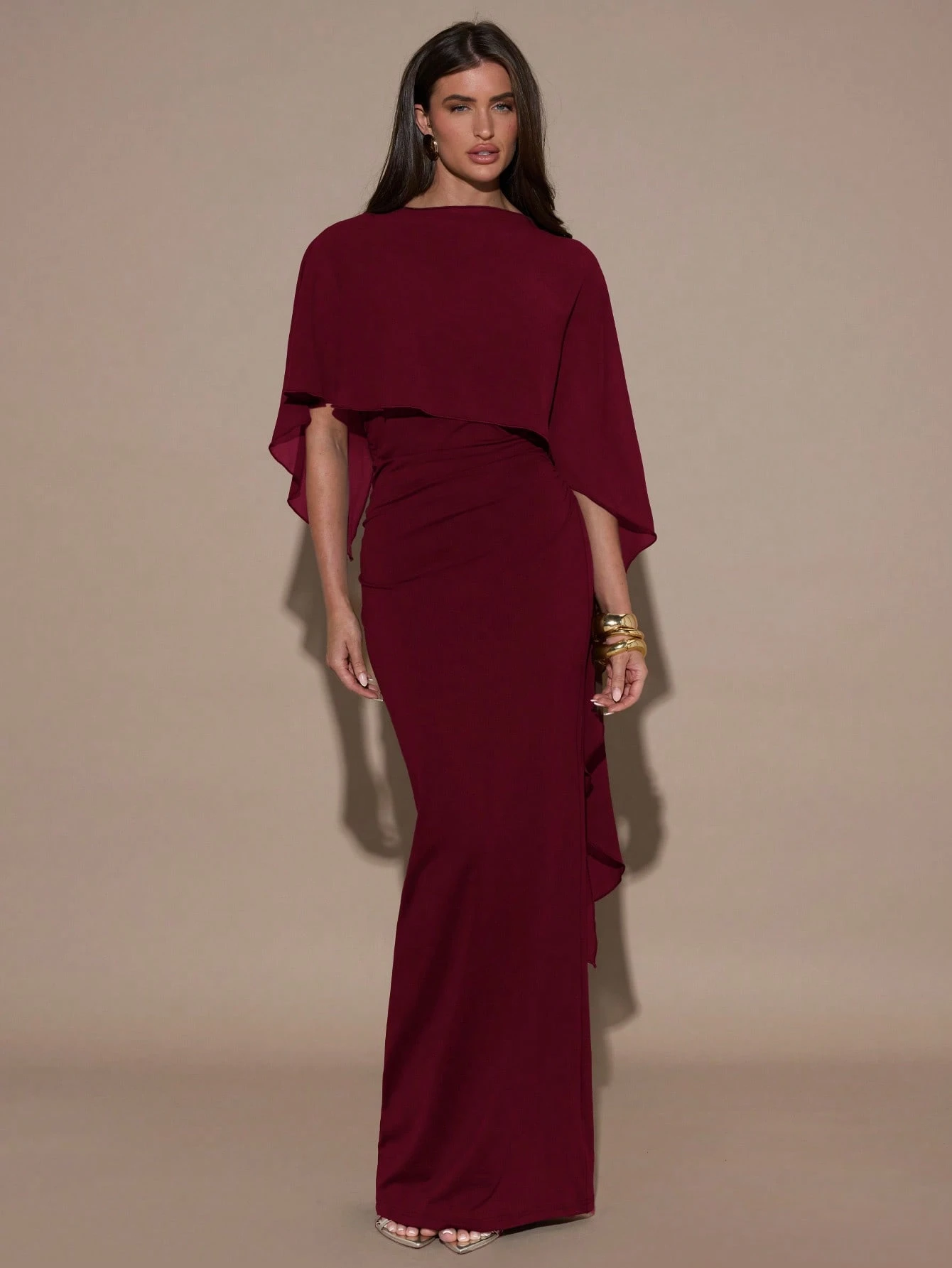 Robe d'été élégante et ajustée de conception mode à couleur unie pour femmes — vue 4