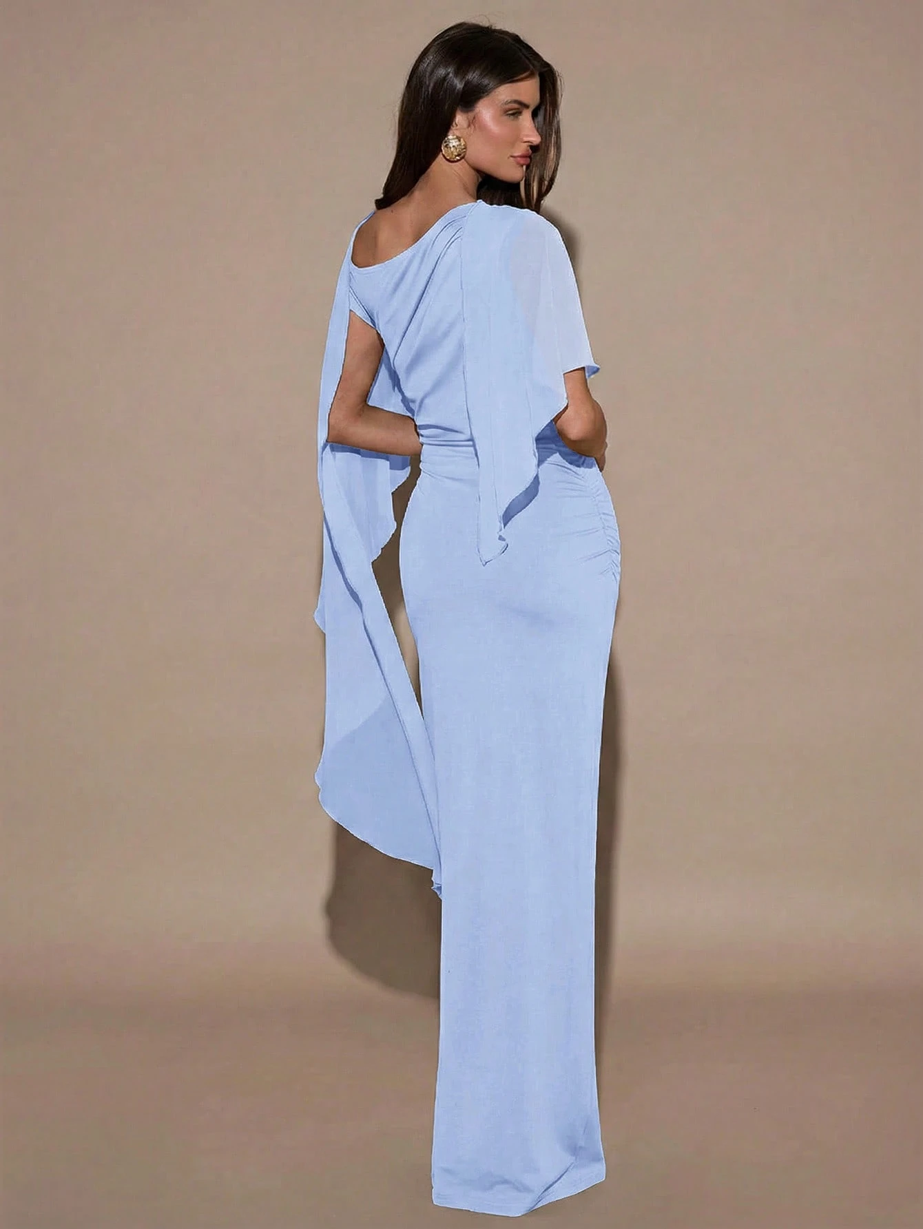 Robe d'été élégante et ajustée de conception mode à couleur unie pour femmes — vue 11