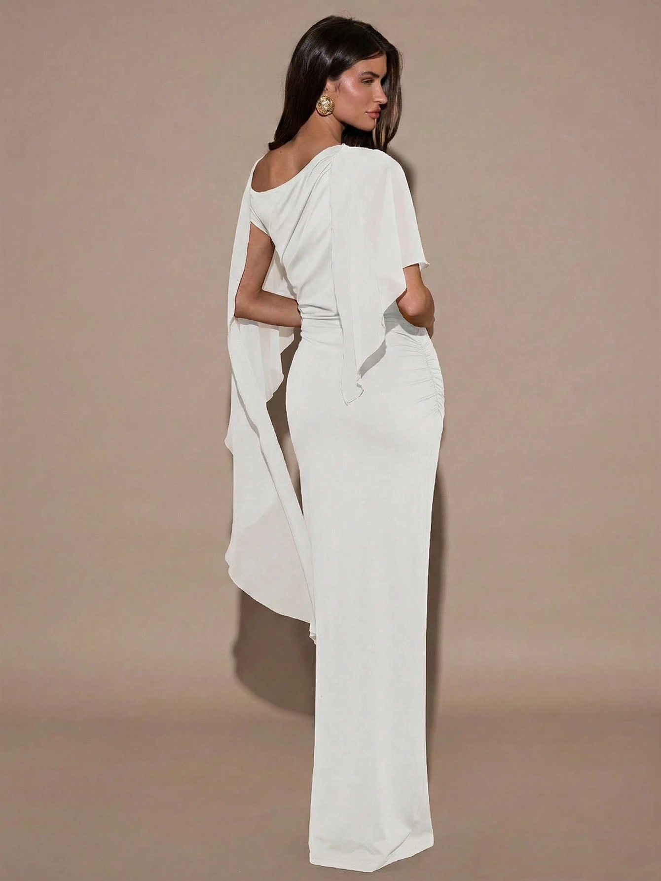 Robe d'été élégante et ajustée de conception mode à couleur unie pour femmes — vue 7