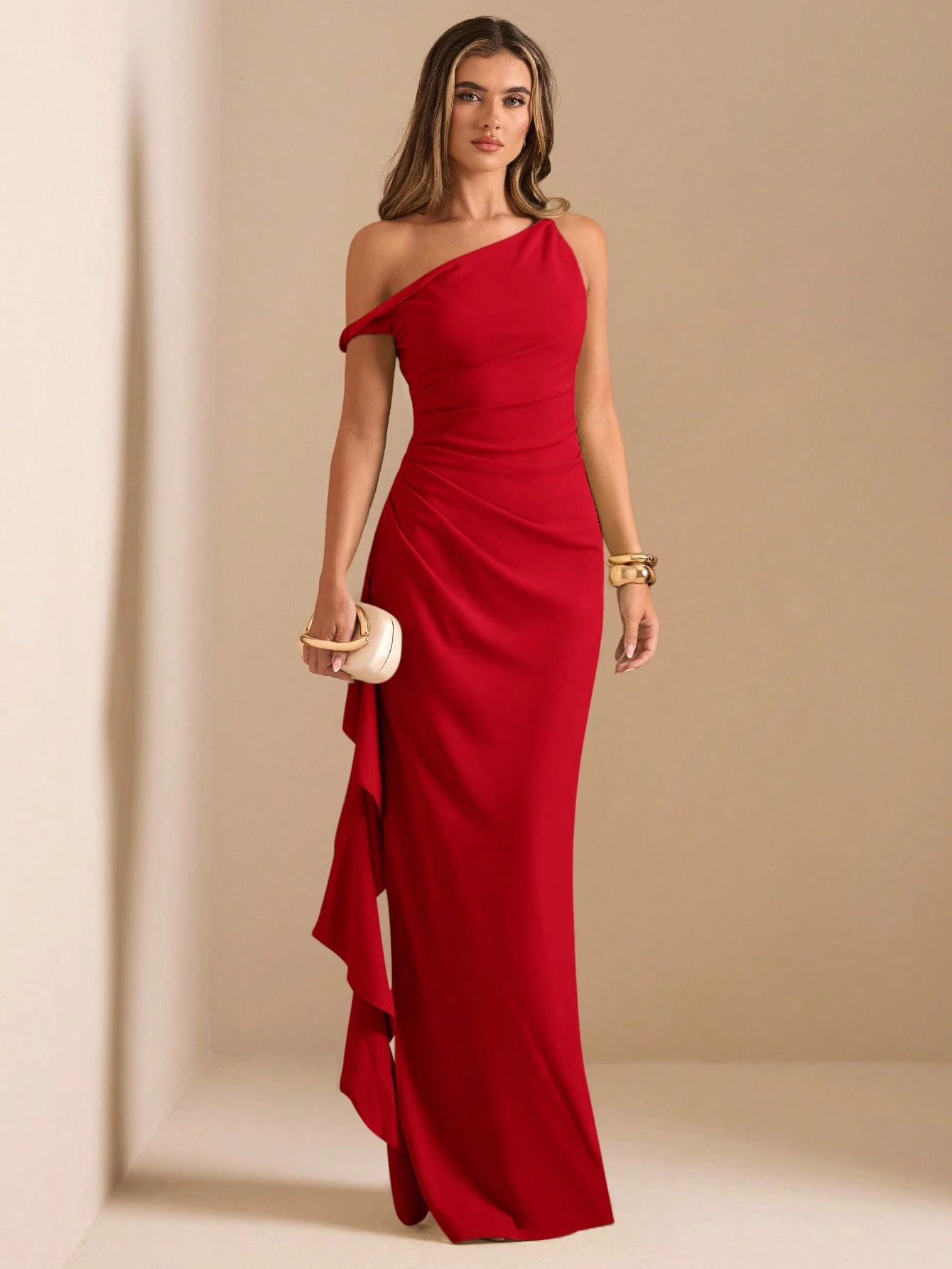 Robe longue de demoiselle d'honneur cocktail bleu clair, élégante, tropicale — vue 10