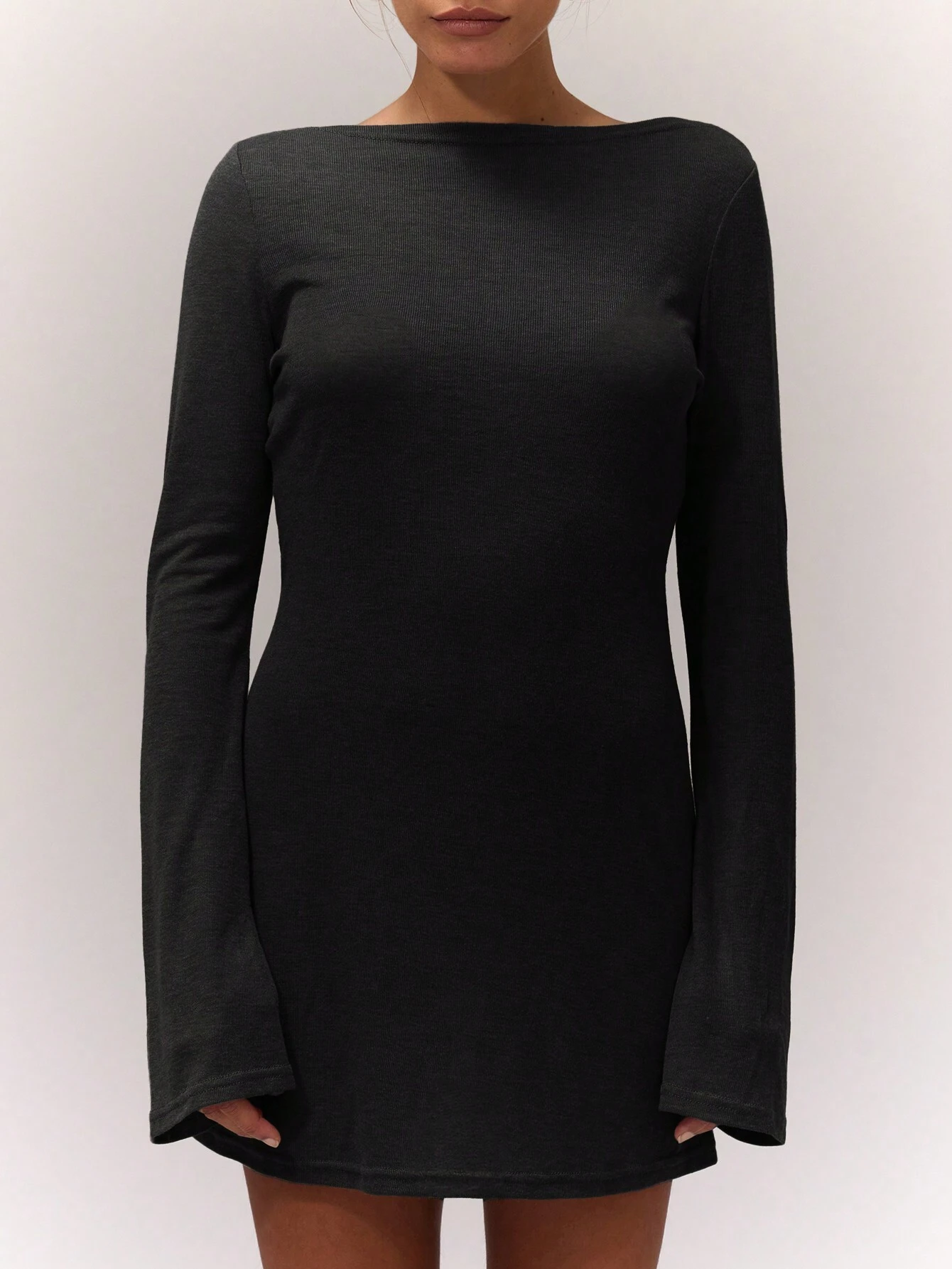 MUSERA Robe mini évasée à encolure dégagée, élégante, décontractée et mignonne. Idéale — vue 5