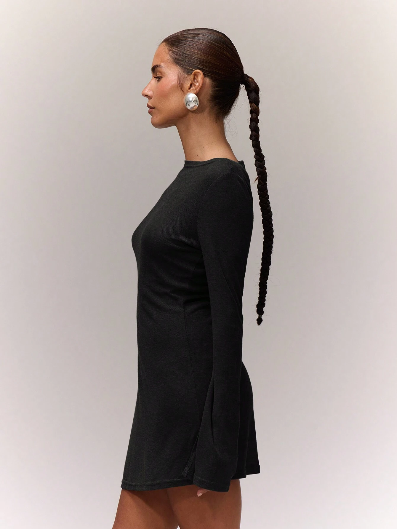 MUSERA Robe mini évasée à encolure dégagée, élégante, décontractée et mignonne. Idéale — vue 3
