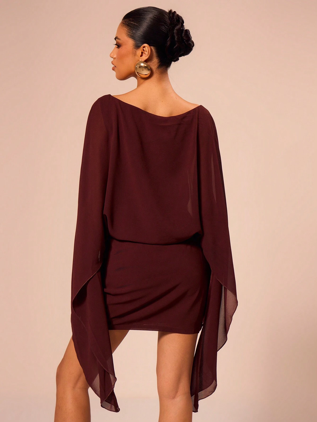 MUSERA Robe mini décontractée à encolure bateau, vacances d'été sexy bohème élégante, — vue 6