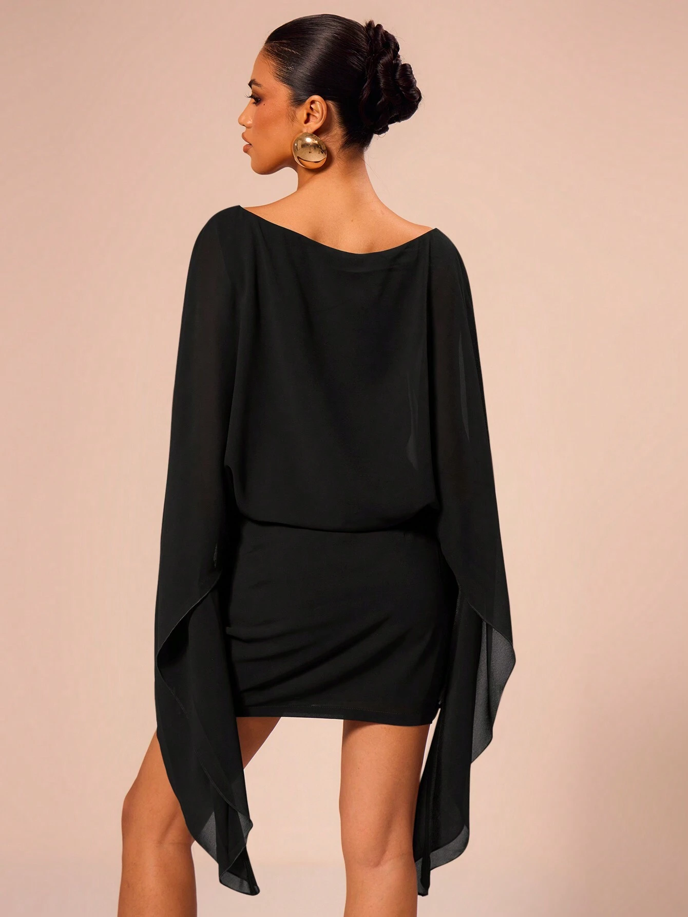 MUSERA Robe mini décontractée à encolure bateau, vacances d'été sexy bohème élégante, — vue 5
