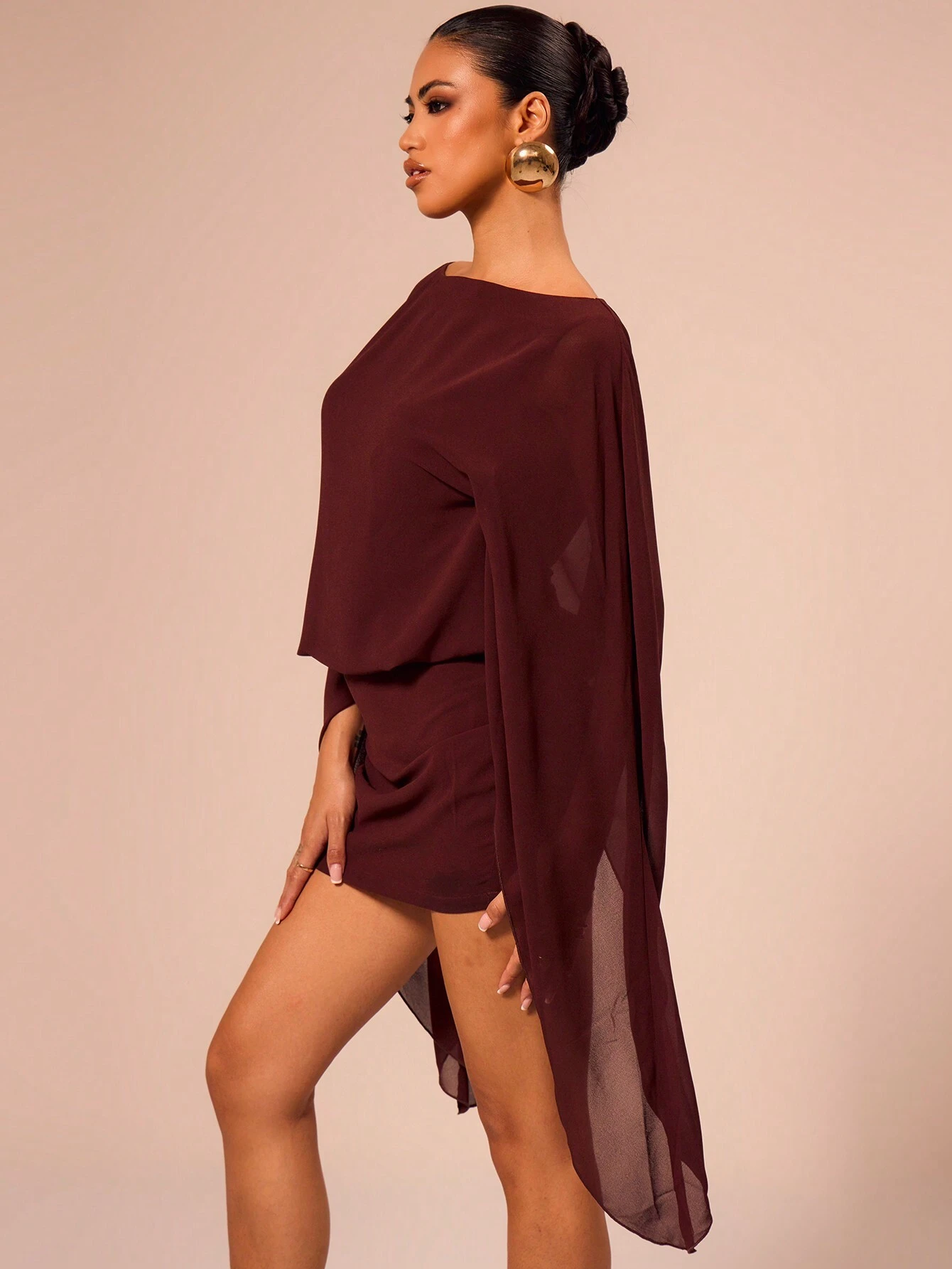 MUSERA Robe mini décontractée à encolure bateau, vacances d'été sexy bohème élégante, — vue 10