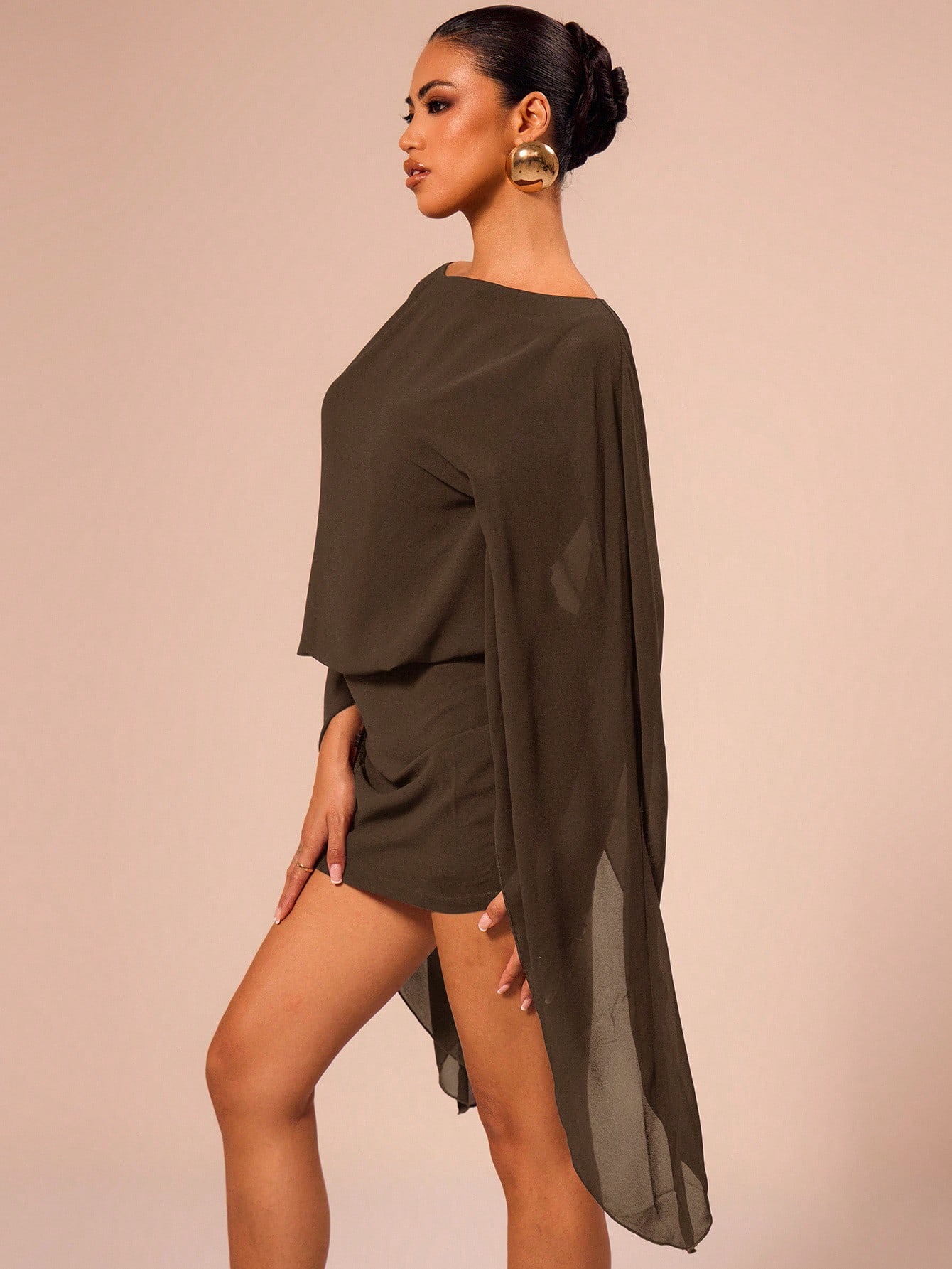 MUSERA Robe mini décontractée à encolure bateau, vacances d'été sexy bohème élégante, — vue 12