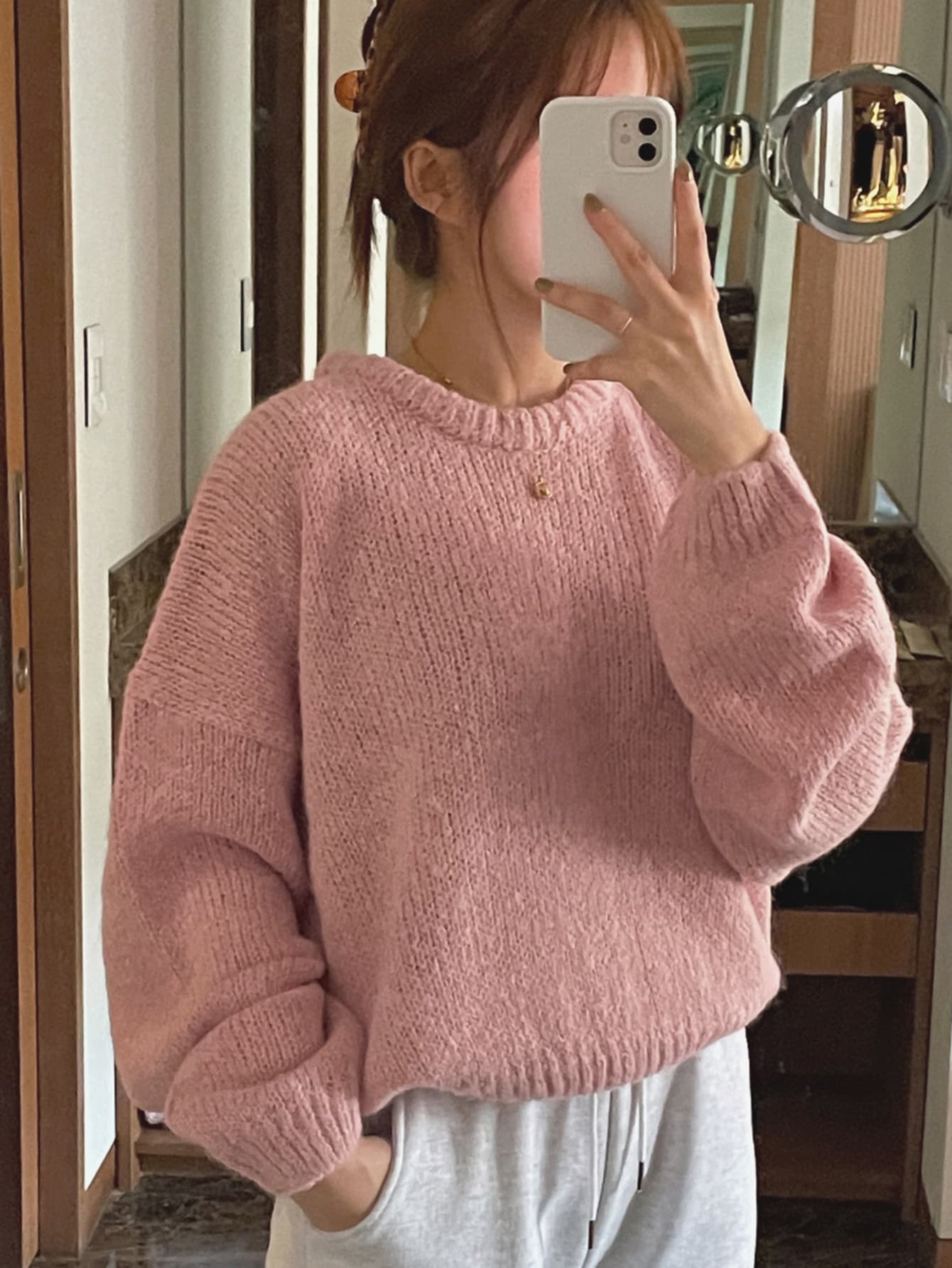 DAZY Pull oversize à épaules tombantes, manches longues, automne — vue 5