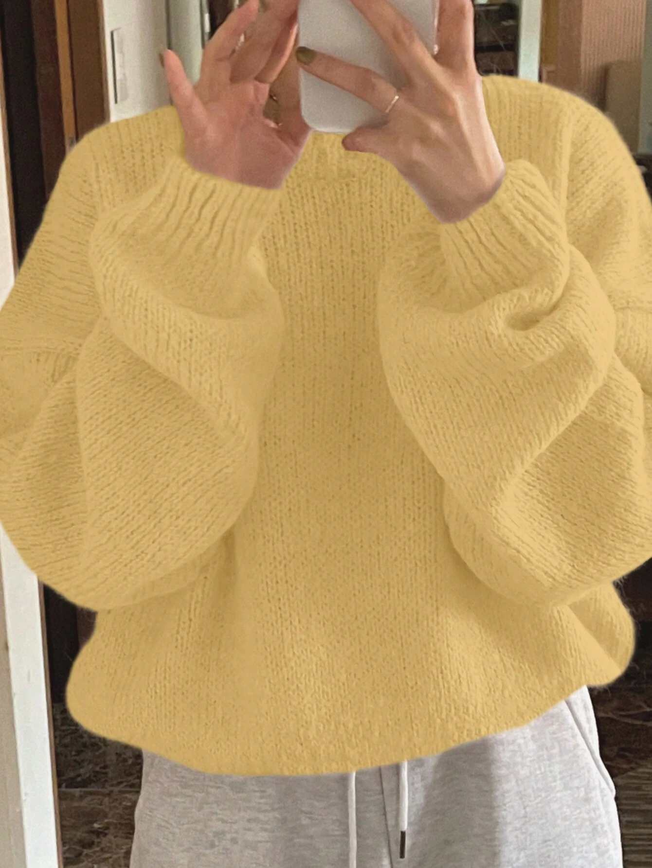 DAZY Pull oversize à épaules tombantes, manches longues, automne — vue 9
