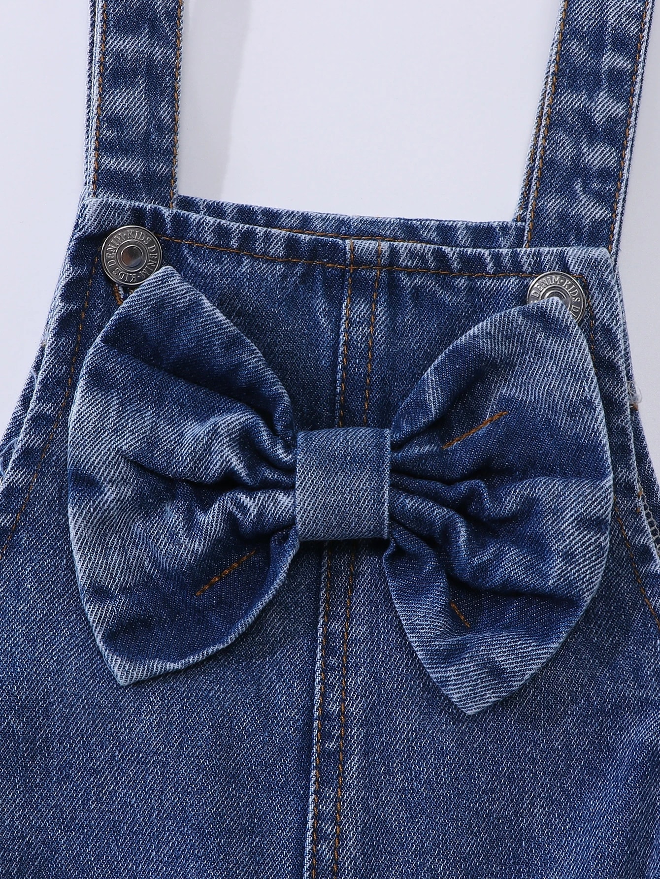 Genkimix Kids Salopette en jean pour jeunes filles, style polyvalent, pour — vue 10