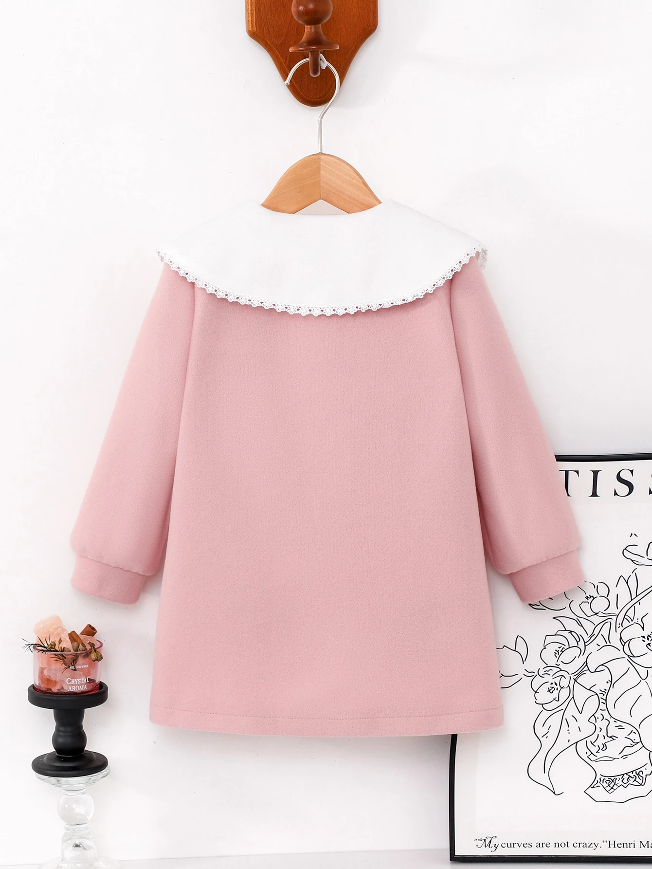 Elladie kids Veste-cardigan en laine pour jeunes filles, décoration mode avec cordon de — vue 11