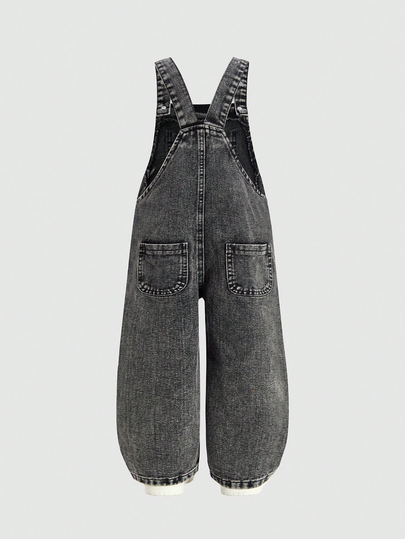 ChillGRL Ensemble de tenue pour jeune fille avec salopette en jean à décoration — vue 9