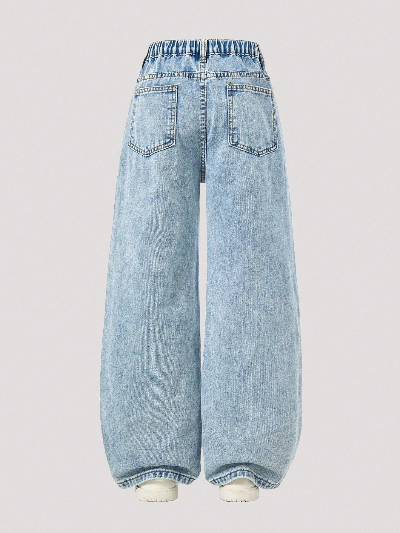 ChillGRL Jeans en denim à jambes larges pour fille préadolescente, nouvelle mode — vue 12