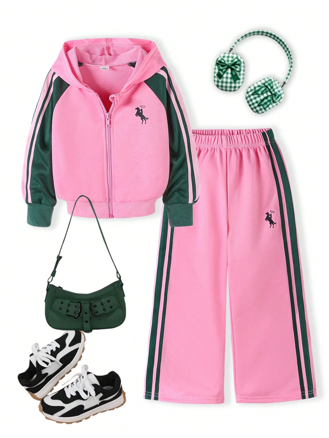 ChillGRL Ensemble de survêtement 2 pièces pour jeunes filles, veste à capuche — vue 9