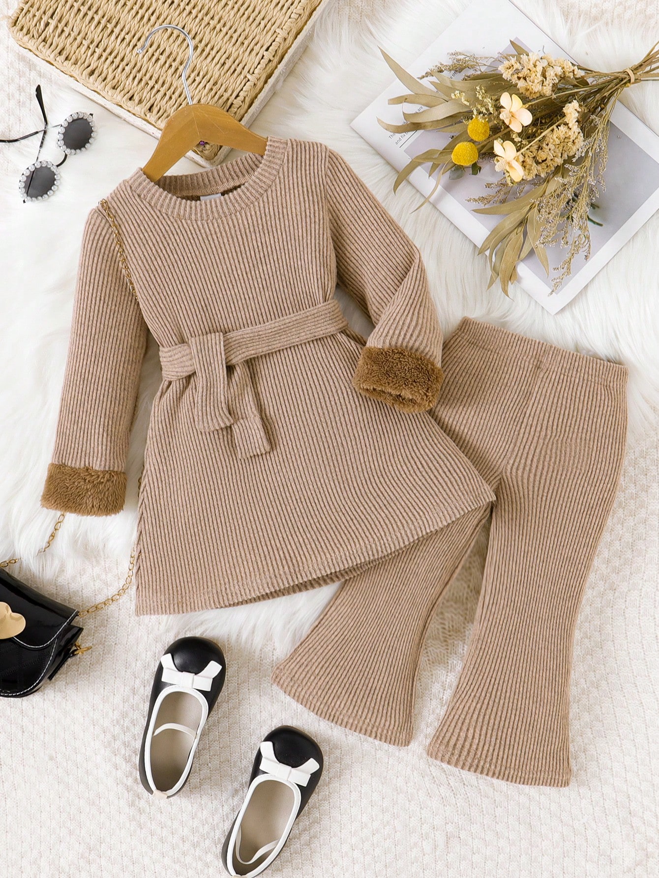 2 pièces Ensemble de tenue de famille assortie élégante et mignonne pour bébé