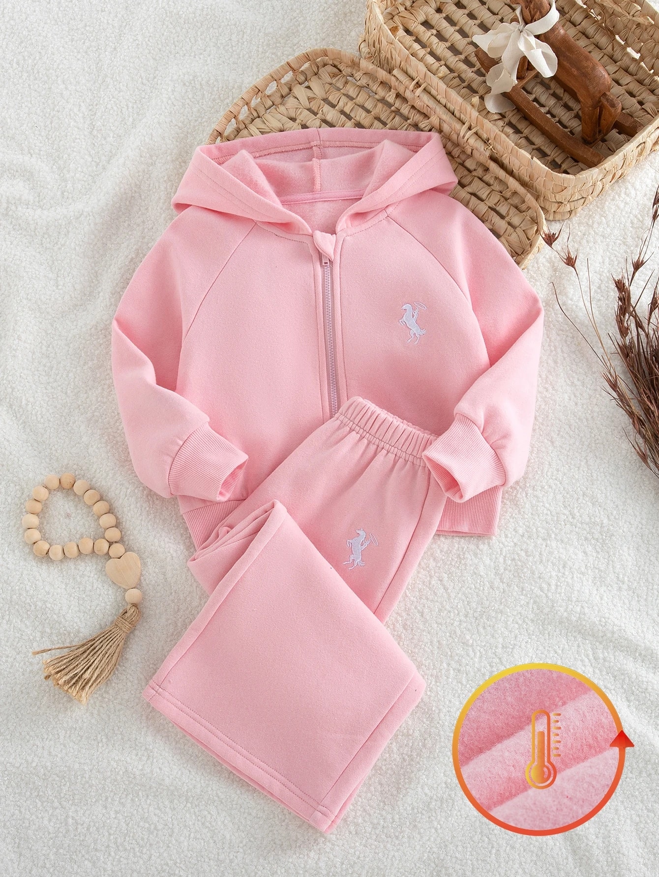 ChillGRL Ensemble de survêtement 2 pièces pour jeunes filles, veste à capuche — vue 13