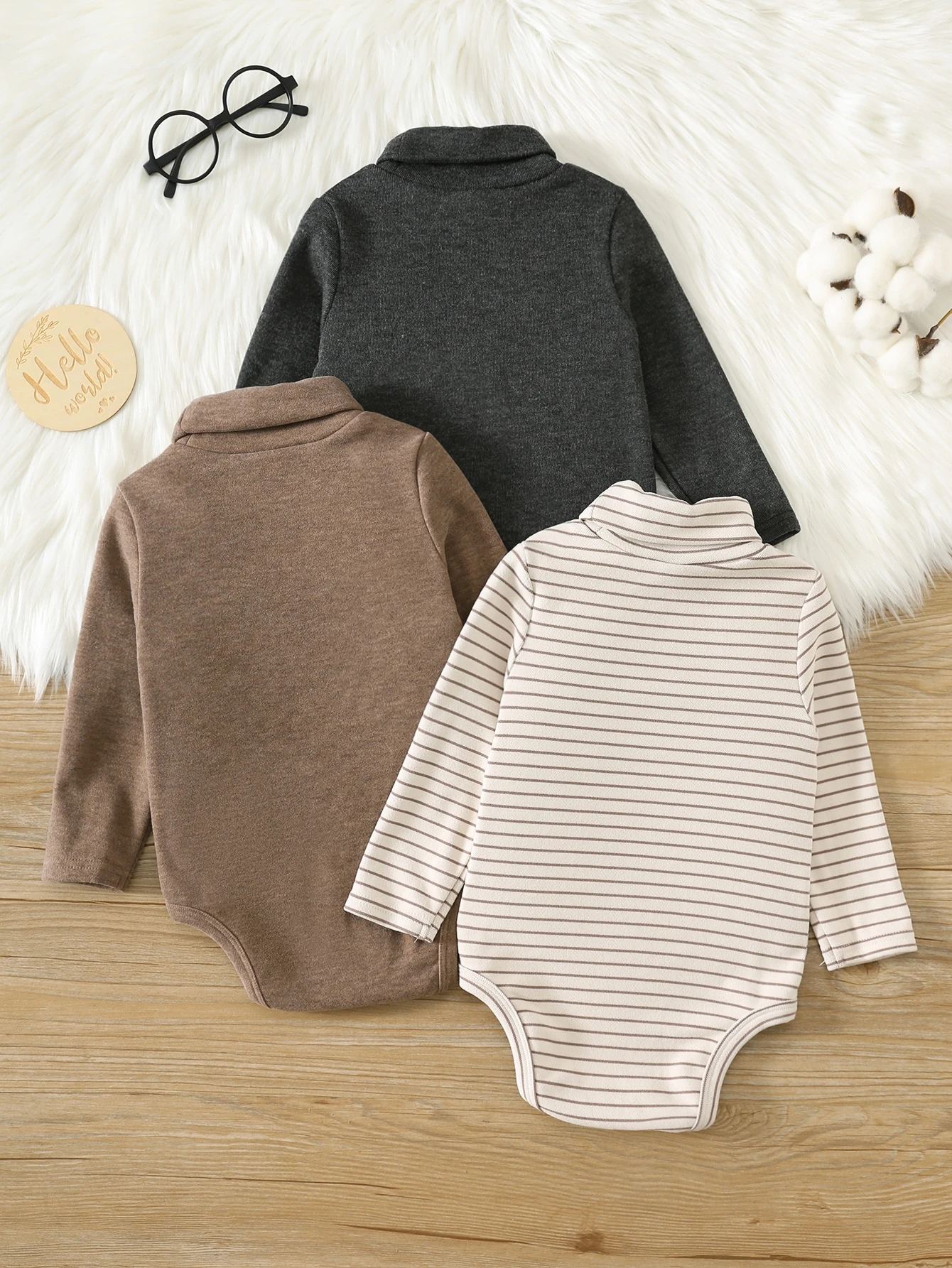 Ensemble de vêtements pour bébé nouveau-né garçon et fille, automne hiver, mignon — vue 4
