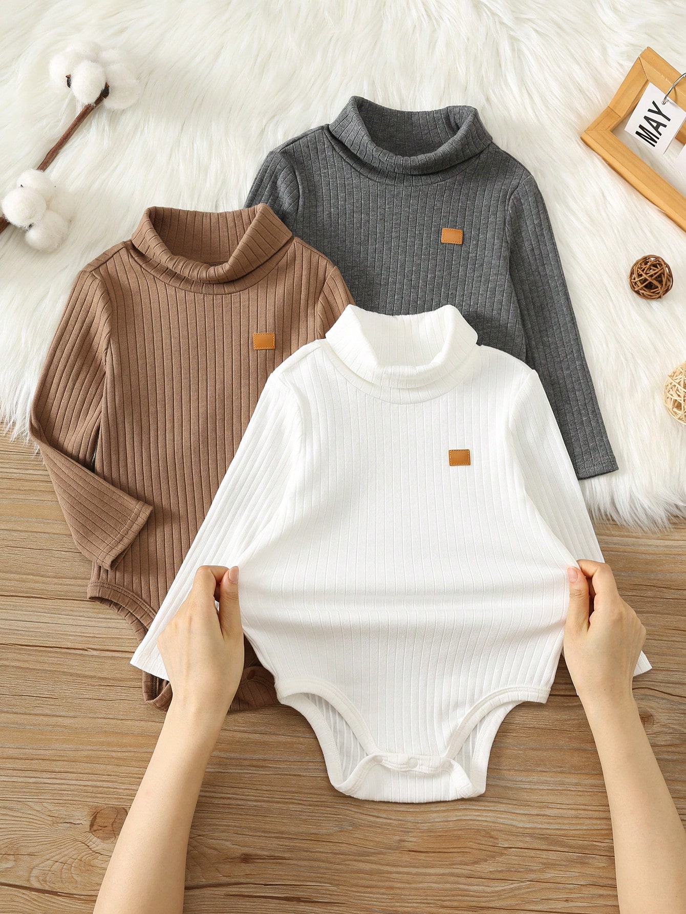 Ensemble de vêtements pour bébé nouveau-né garçon et fille, automne hiver, mignon — vue 9