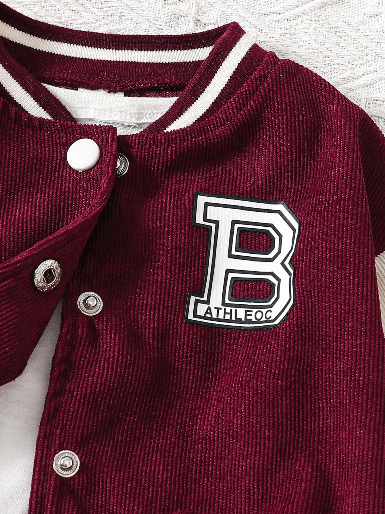 Genkimix Kids 2 pièces/Ensemble Tenue de baseball pour bébé fille avec imprimé de lettres — vue 9