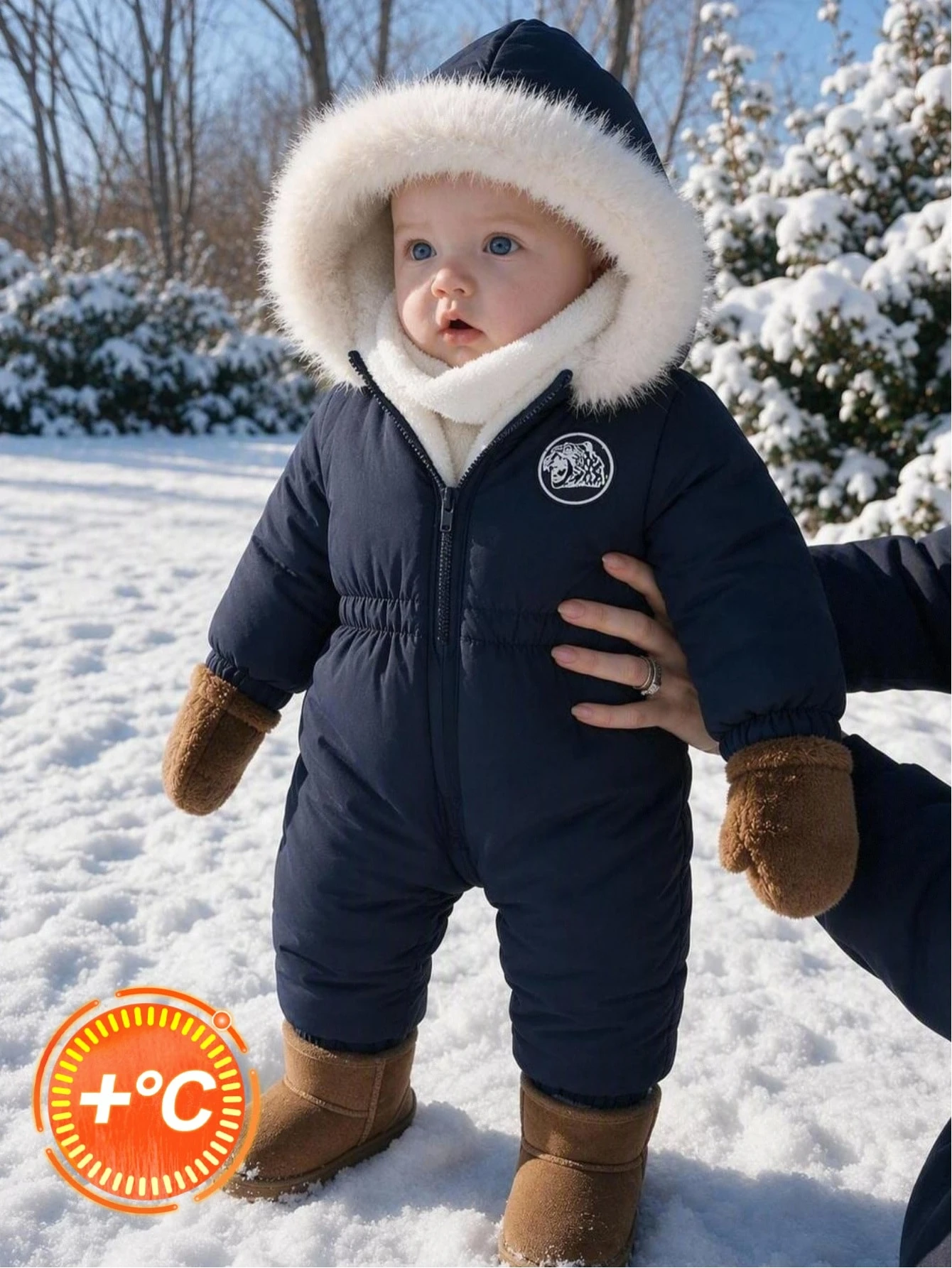 Combinaison bébé garçon nourrisson tout-petit 0-3 ans automne/hiver décontractée — vue 2