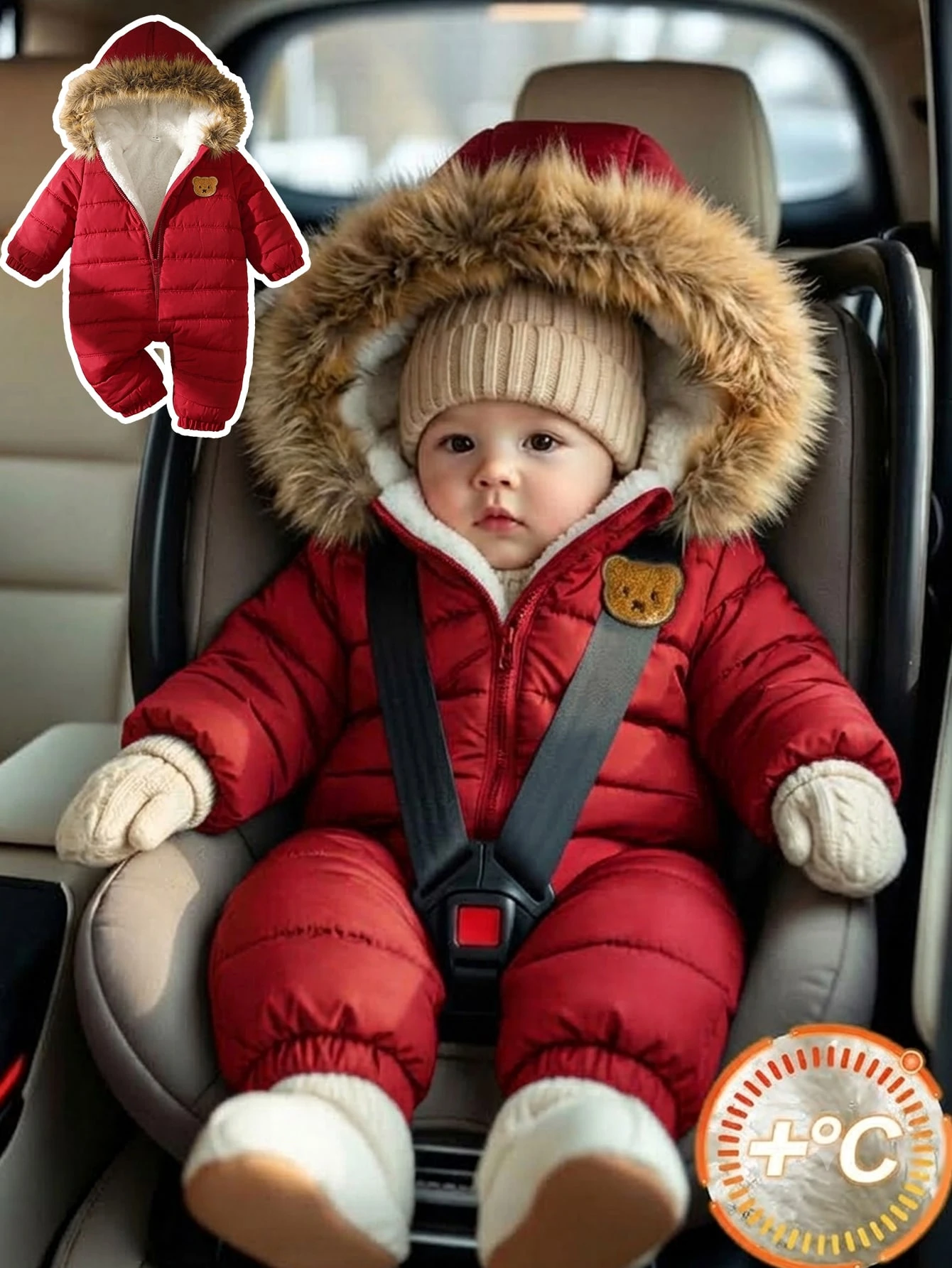 Combinaison bébé garçon nourrisson tout-petit 0-3 ans automne/hiver décontractée — vue 3
