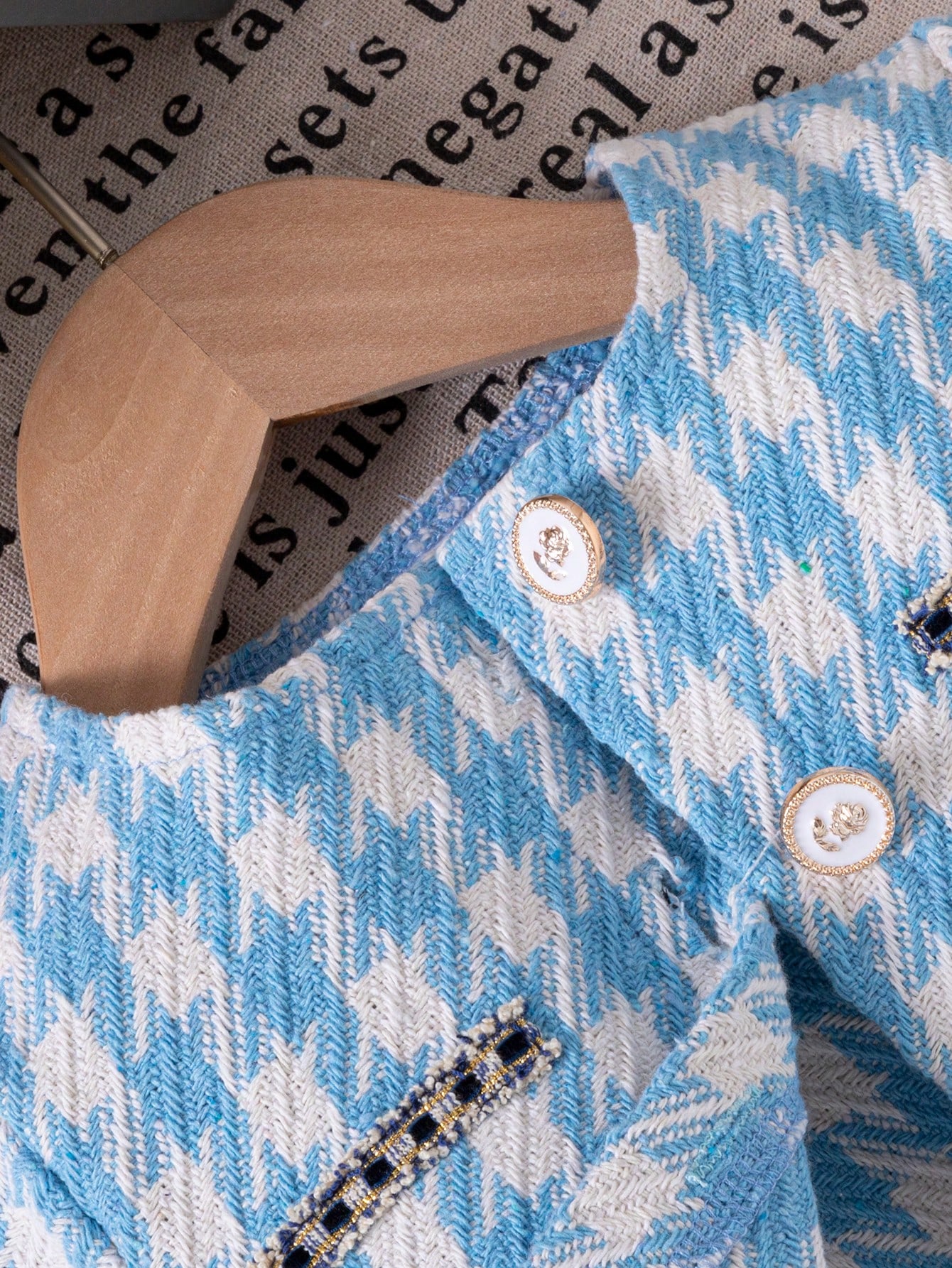 /Set Veste à carreaux rouges à la mode pour tout-petites filles, Top col roulé et Jupe à — vue 9