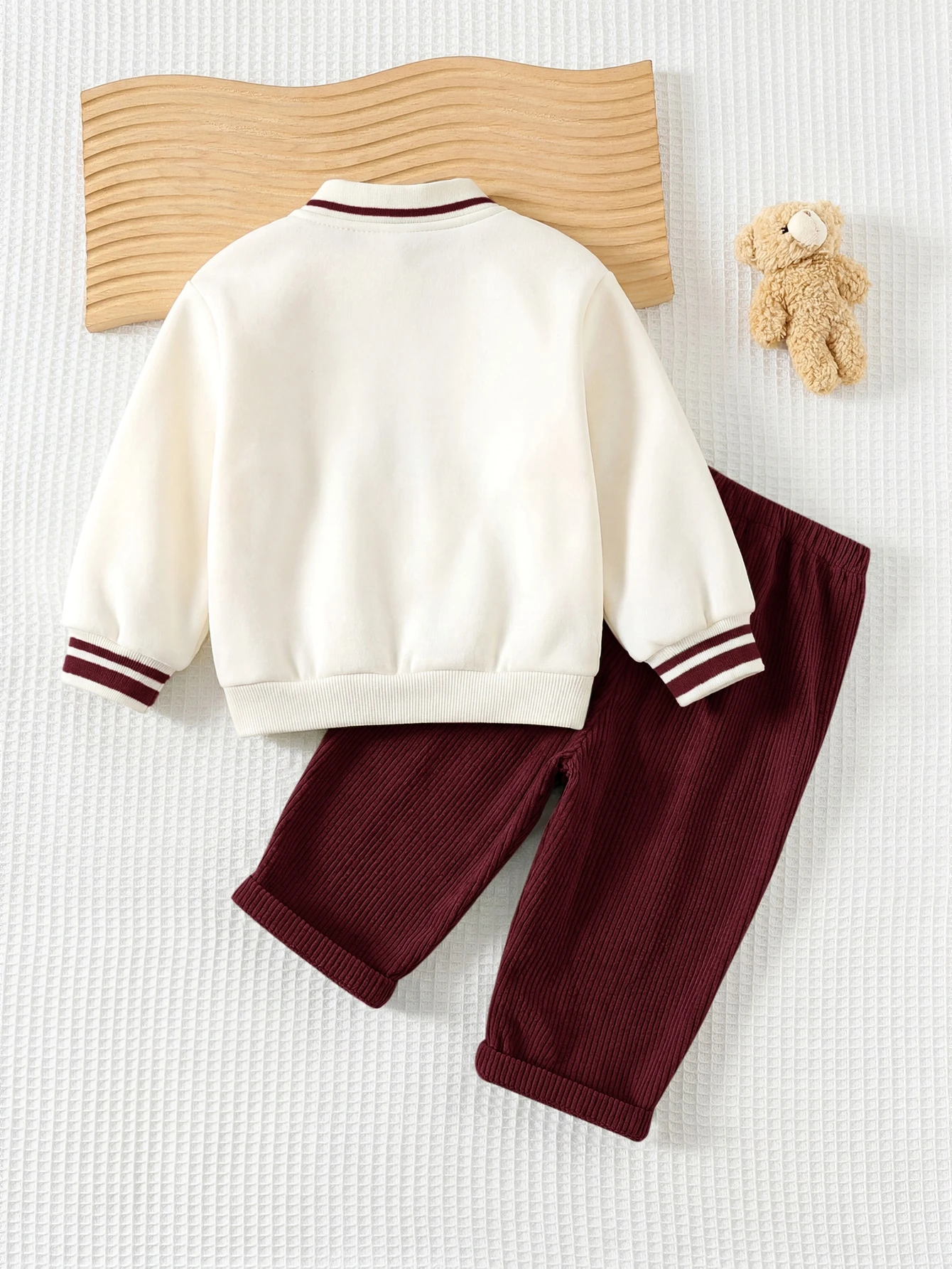 Cozy Pixies Ensemble 2 pièces pour bébé garçon avec Sweat-shirt à col rond, manches — vue 6