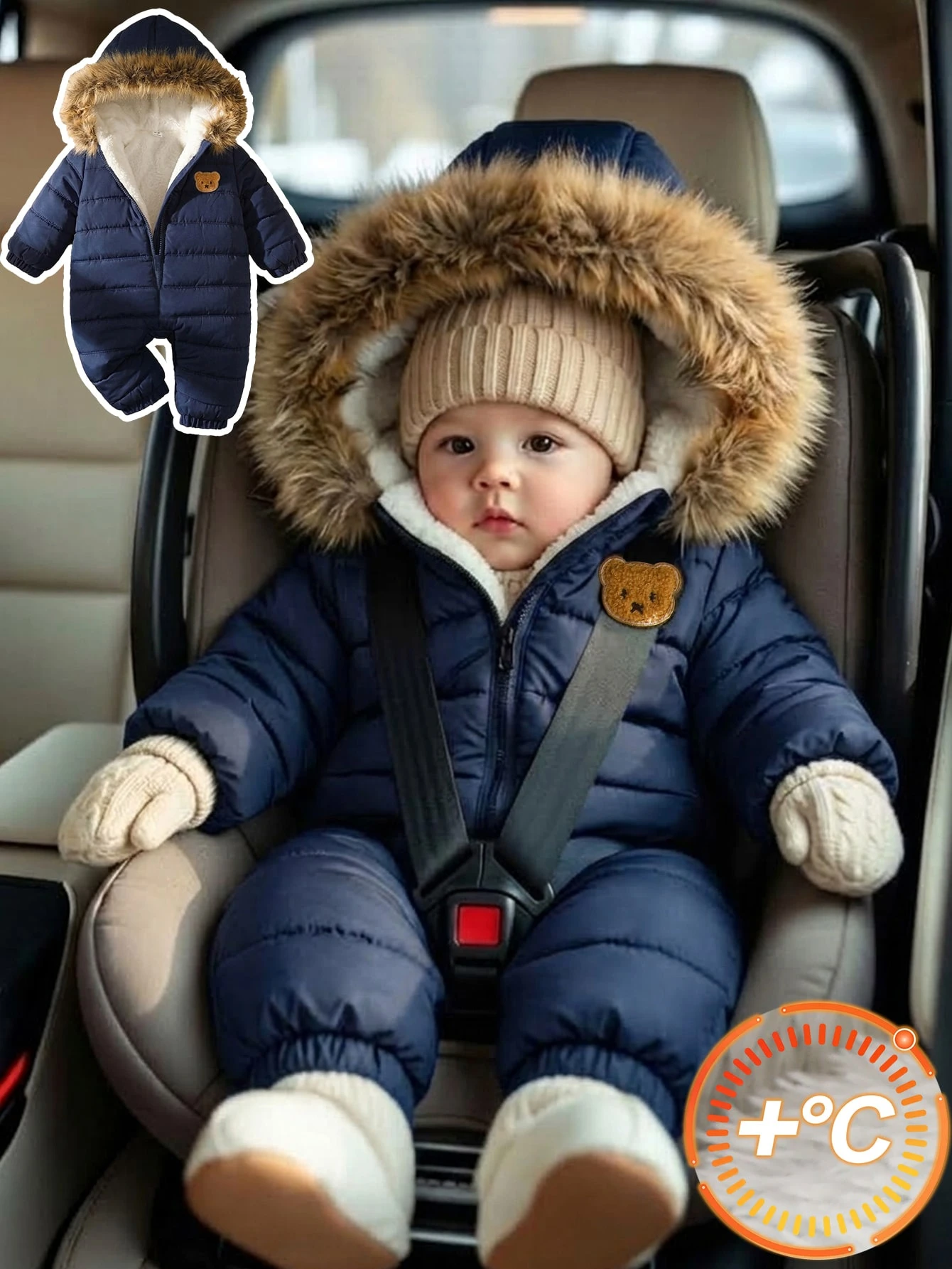 Combinaison bébé garçon nourrisson tout-petit 0-3 ans automne/hiver décontractée — vue 8