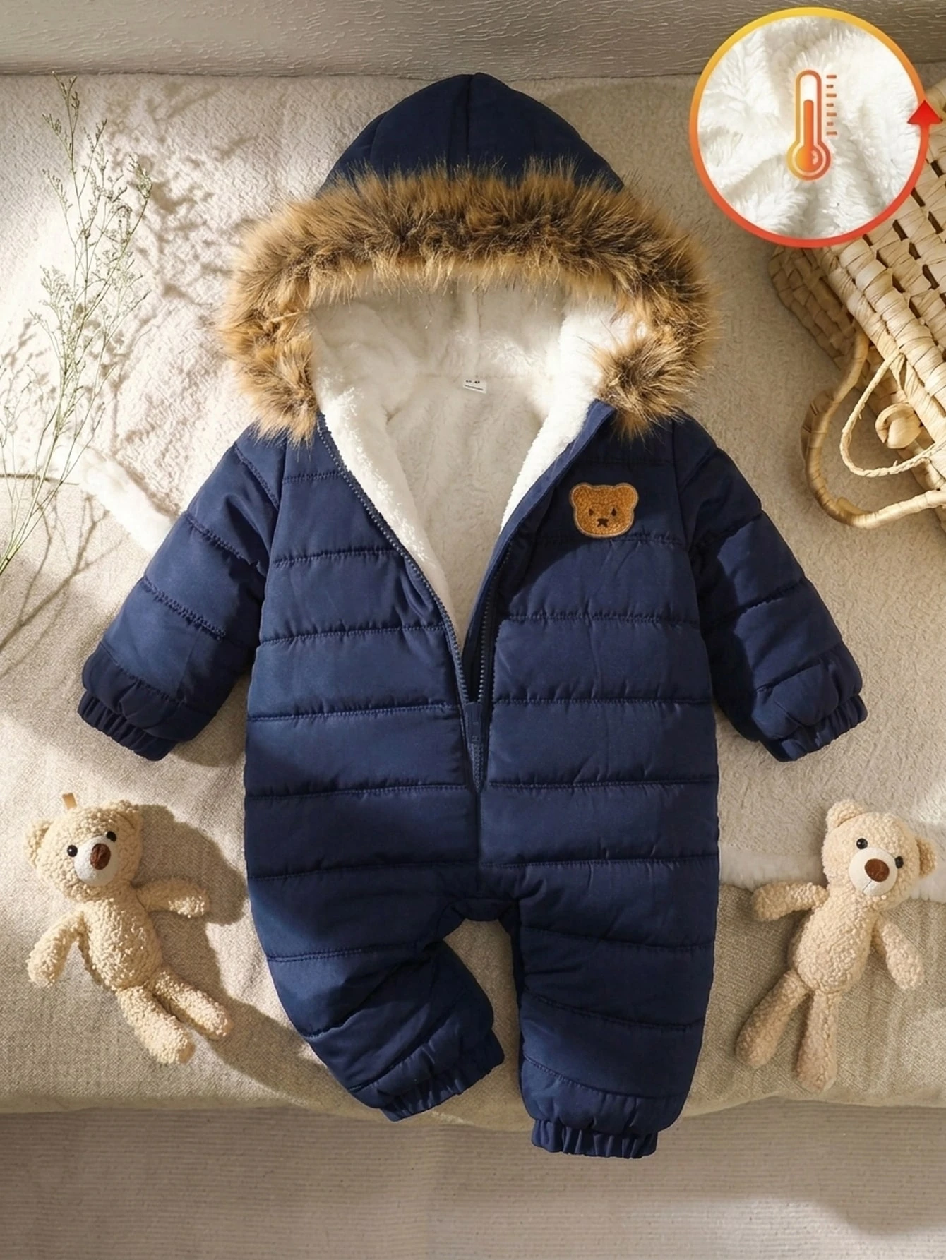 Combinaison bébé garçon nourrisson tout-petit 0-3 ans automne/hiver décontractée — vue 12