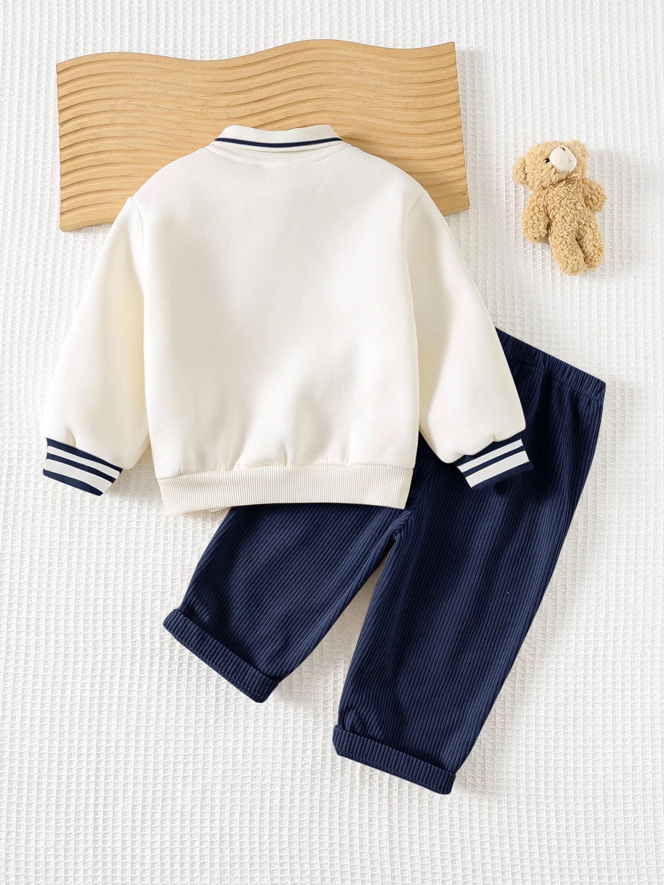Cozy Pixies Ensemble 2 pièces pour bébé garçon avec Sweat-shirt à col rond, manches — vue 10
