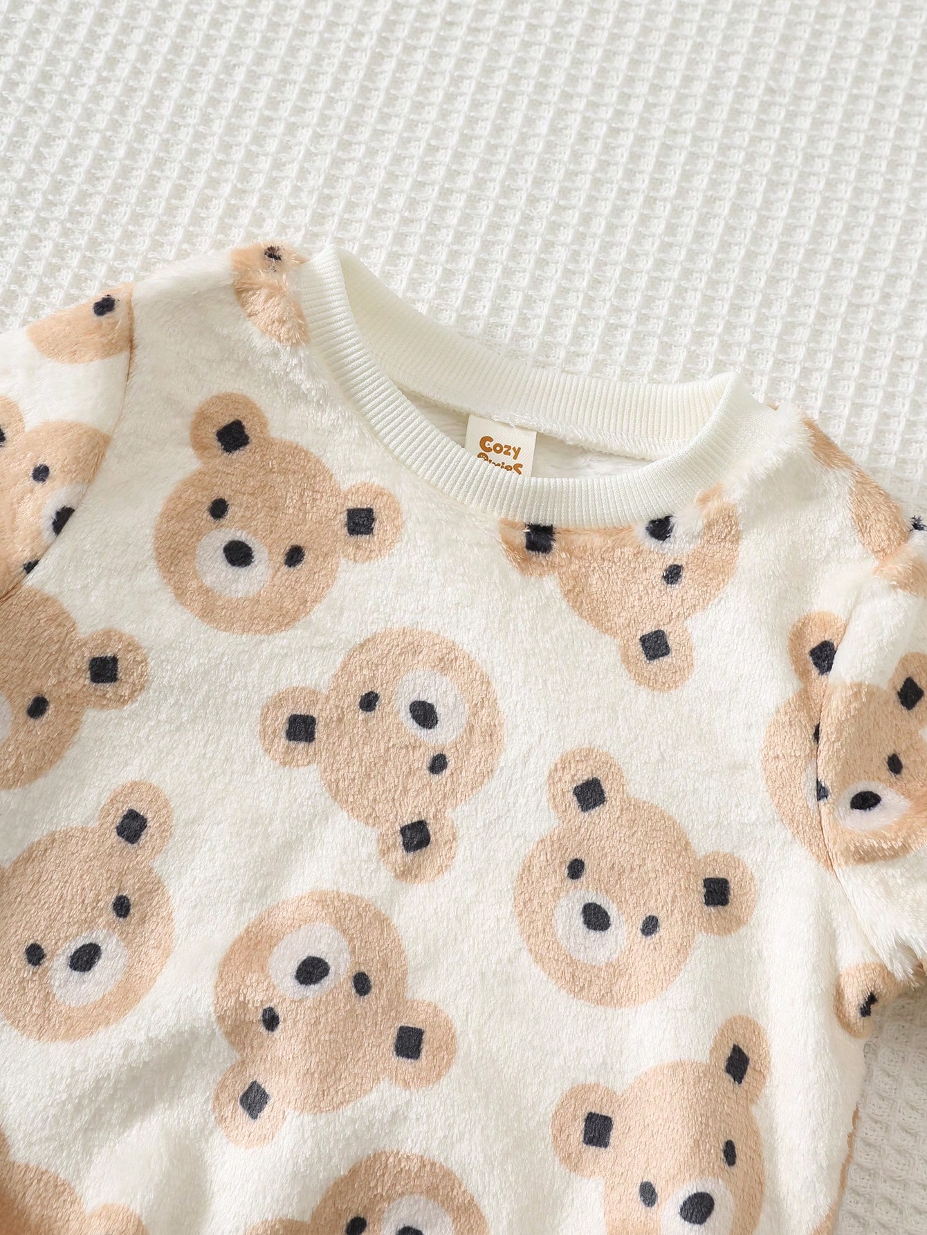 Cozy Pixies Ensemble sweat-shirt à capuche et pantalon pour bébé garçon, motif patchwork — vue 11