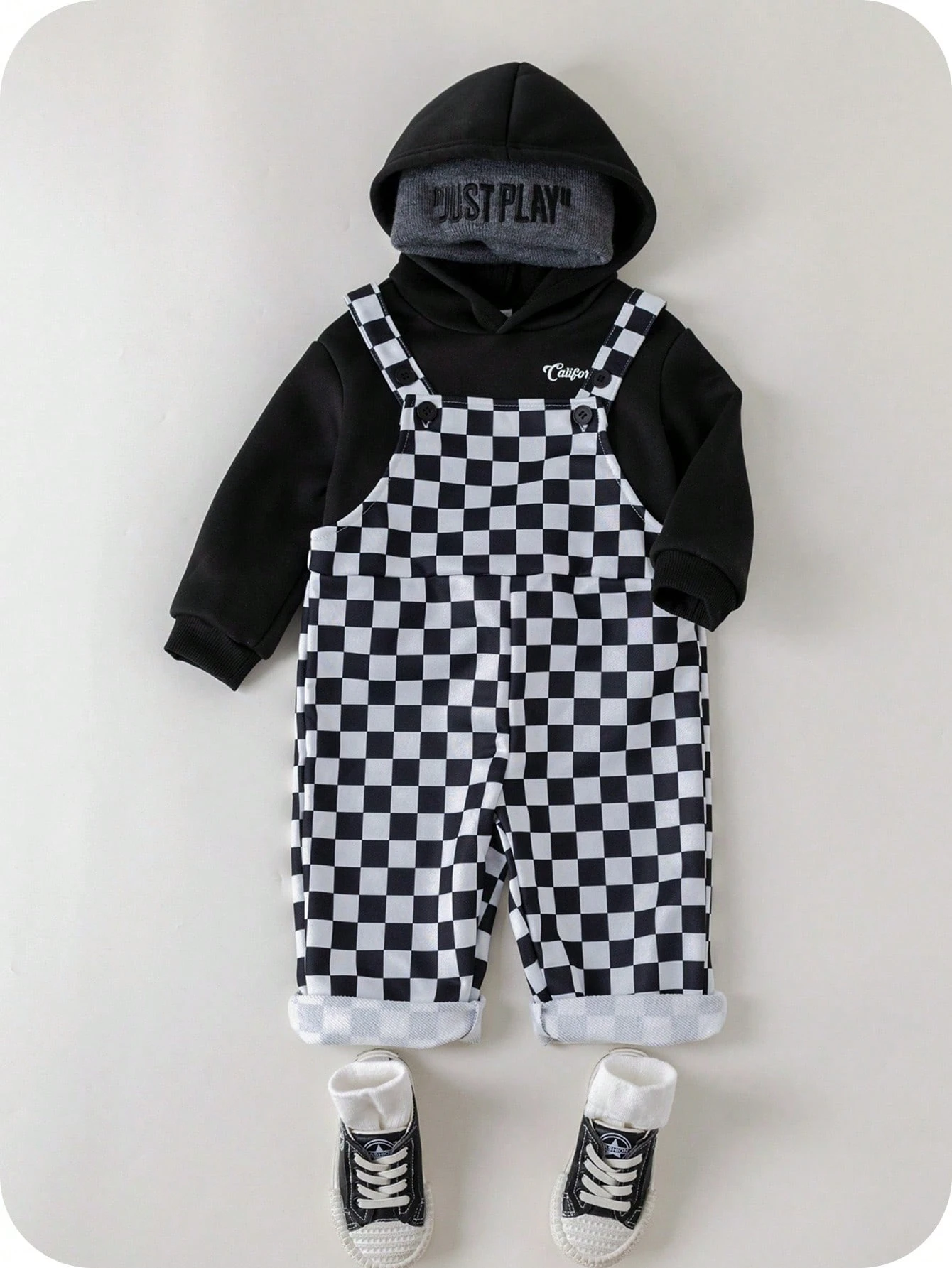 2 pièces/set Style sport décontracté pour bébé garçon/fille. sweat-shirt à capuche — vue 4
