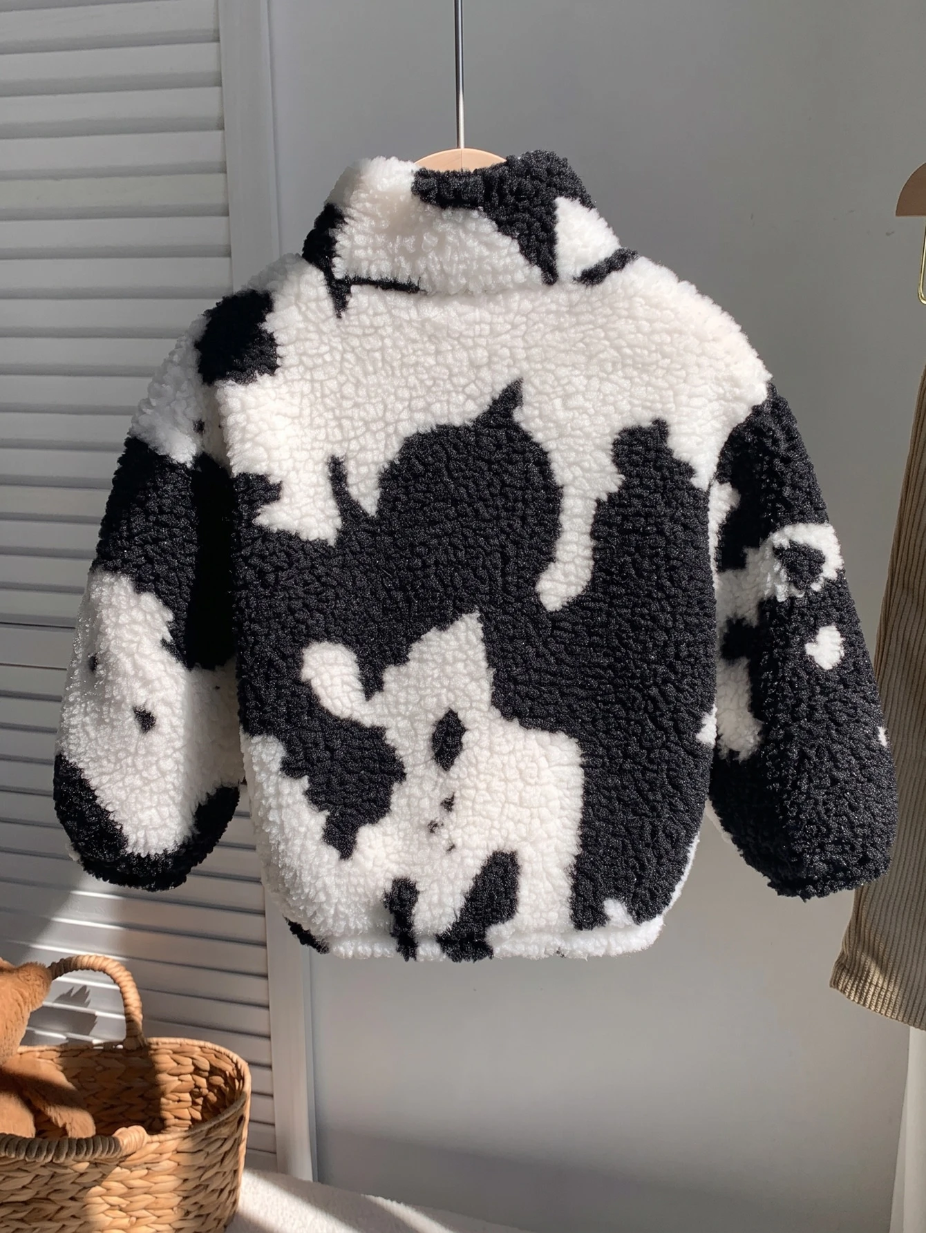 Veste-manteau pour bébé garçon et fille, doublure thermique épaisse, col rond — vue 4