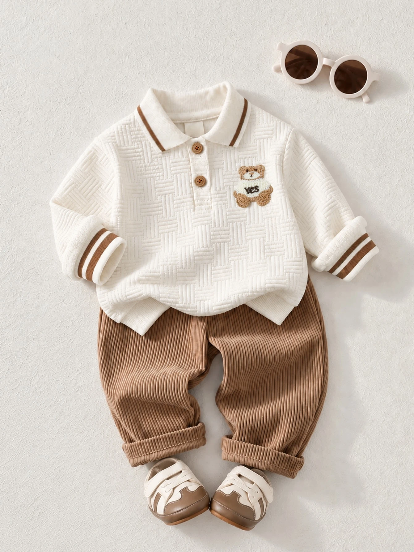 Souflis Souflis 1 pièce Ensemble pour bébé garçon, Sweat-shirt-shirt polo à manches — vue 6