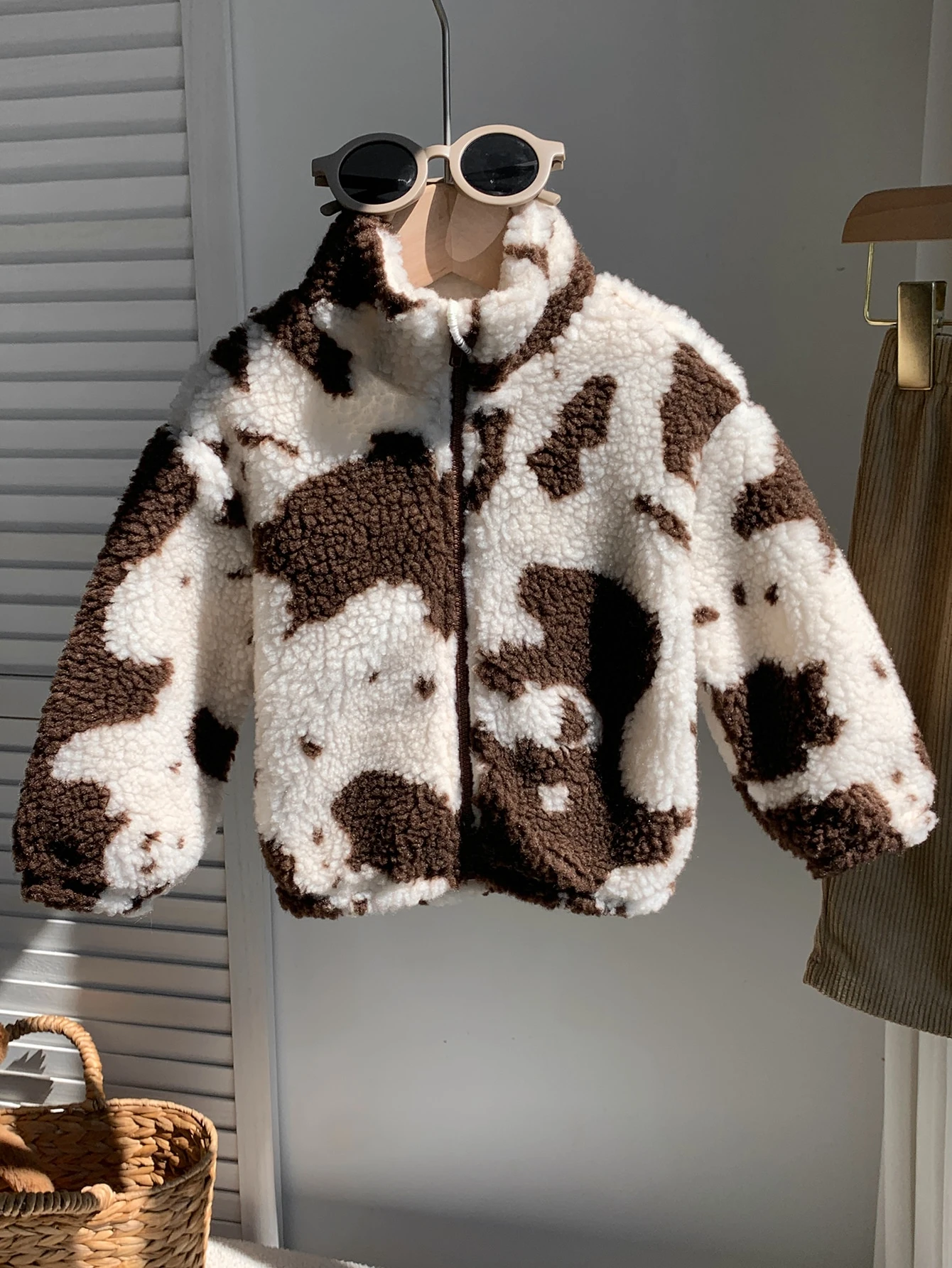 Veste-manteau pour bébé garçon et fille, doublure thermique épaisse, col rond — vue 9
