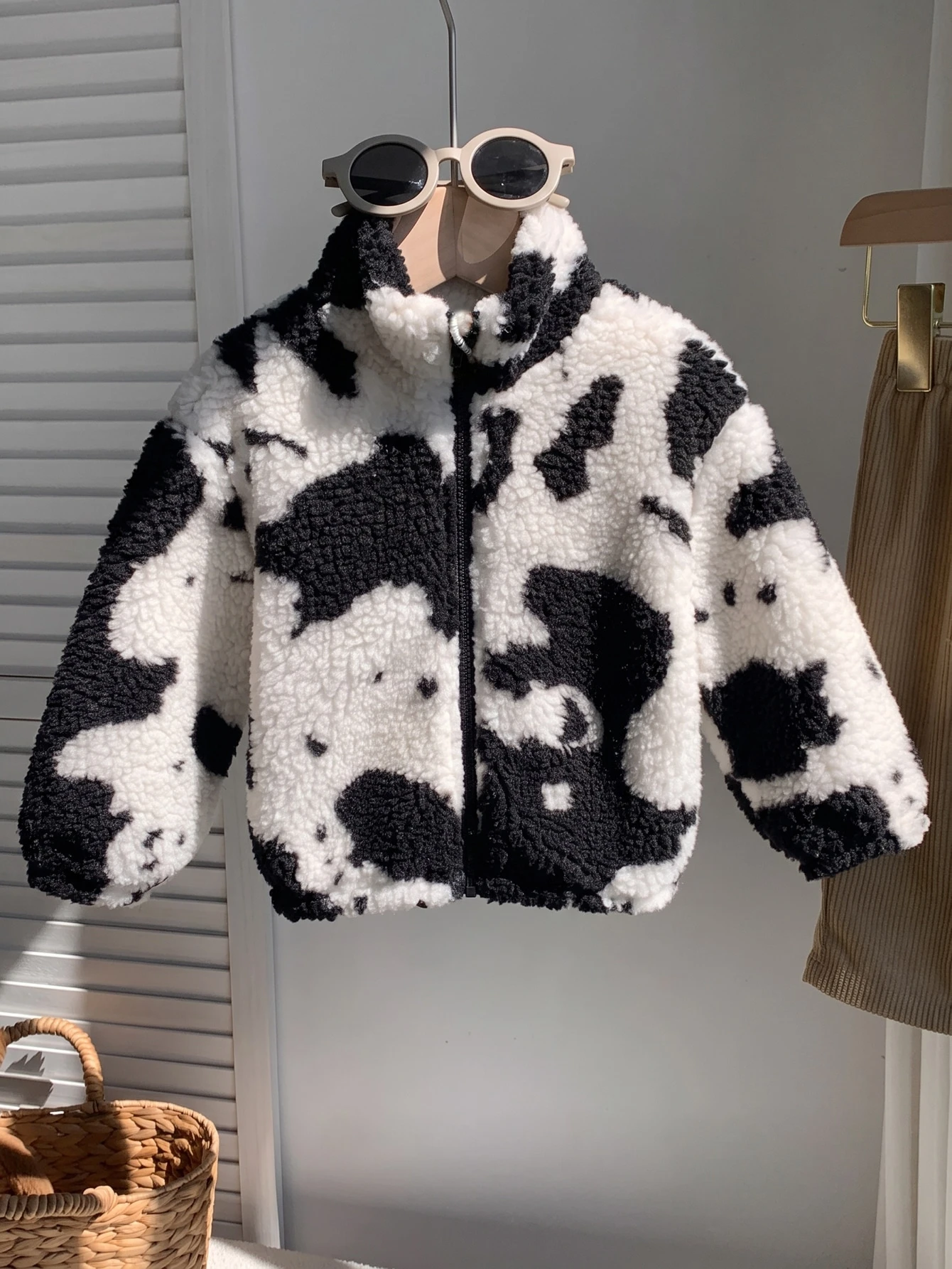 Veste-manteau pour bébé garçon et fille, doublure thermique épaisse, col rond — vue 10