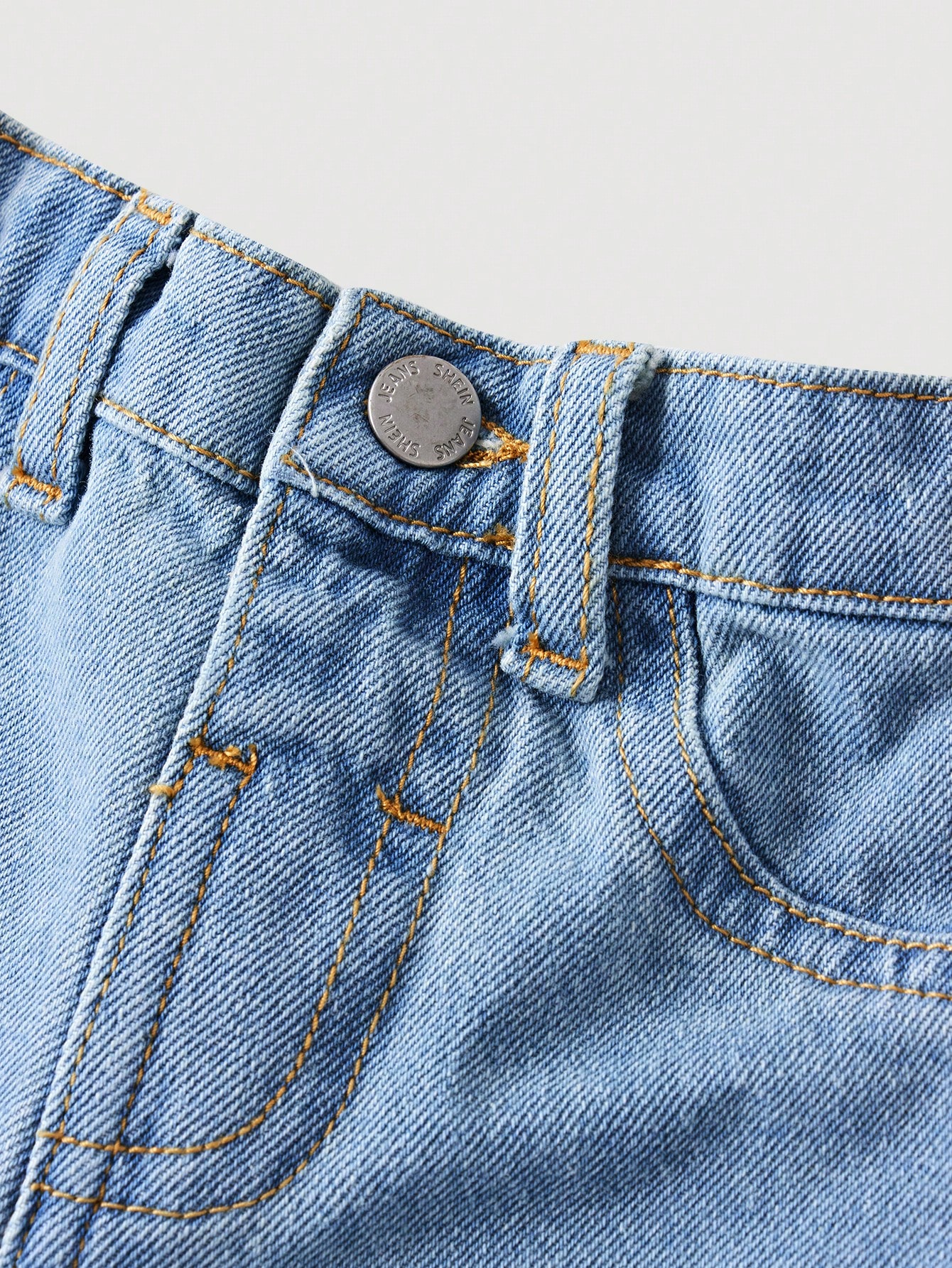 Jeans cargo amples en denim lavé avec poches camouflage cool pour garçons. — vue 10