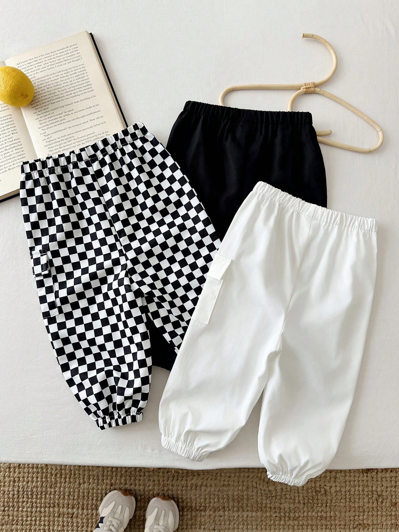 3 pièces Ensemble de pantalons décontractés, confortables et polyvalents pour bébé — vue 8