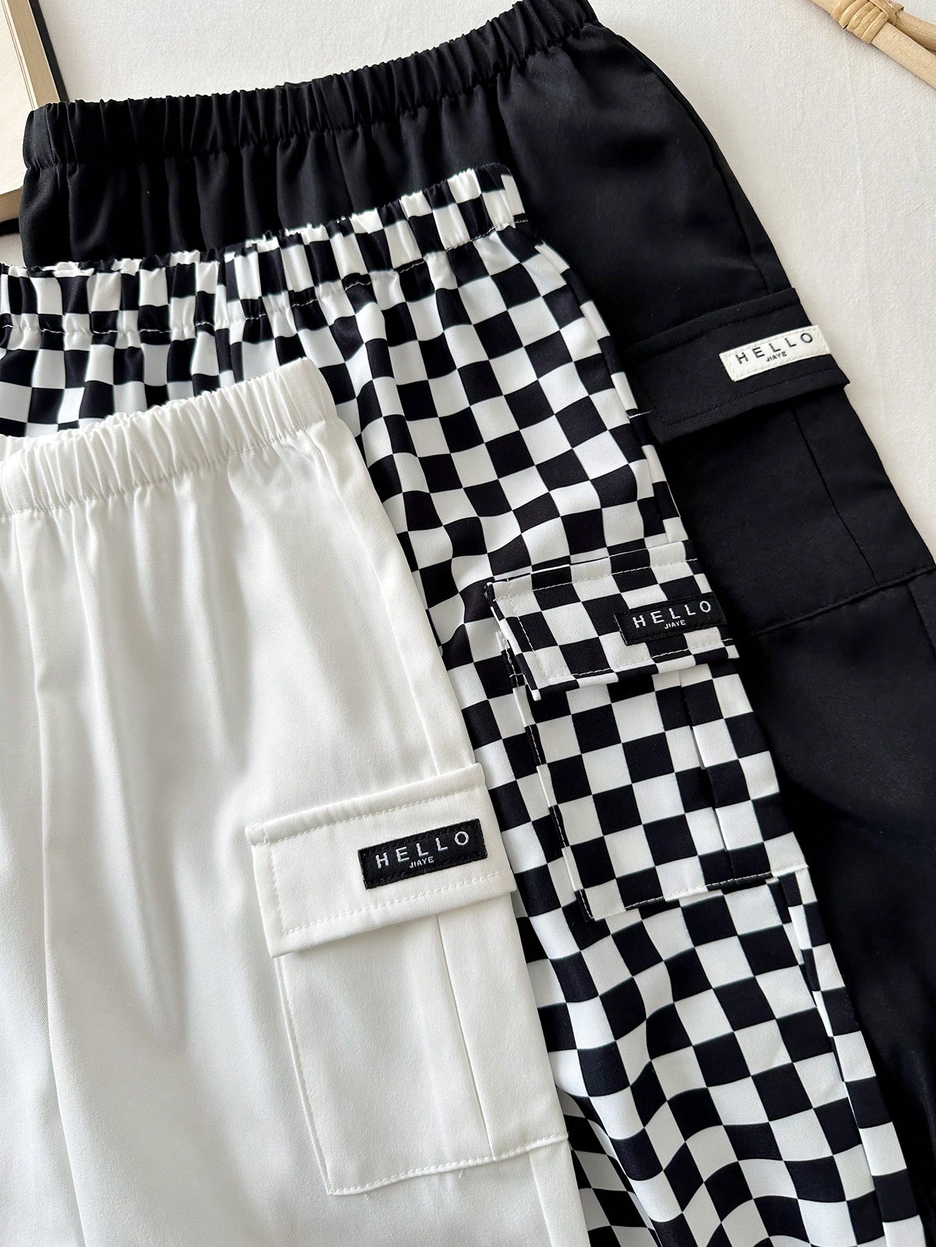 3 pièces Ensemble de pantalons décontractés, confortables et polyvalents pour bébé — vue 9
