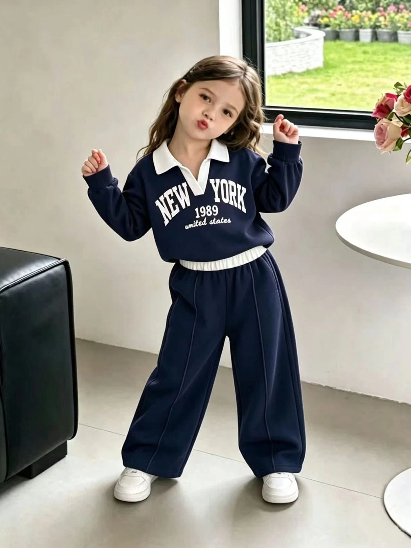 Ensemble 2 pièces pour jeunes filles, tenue printemps/automne à manches longues — vue 3