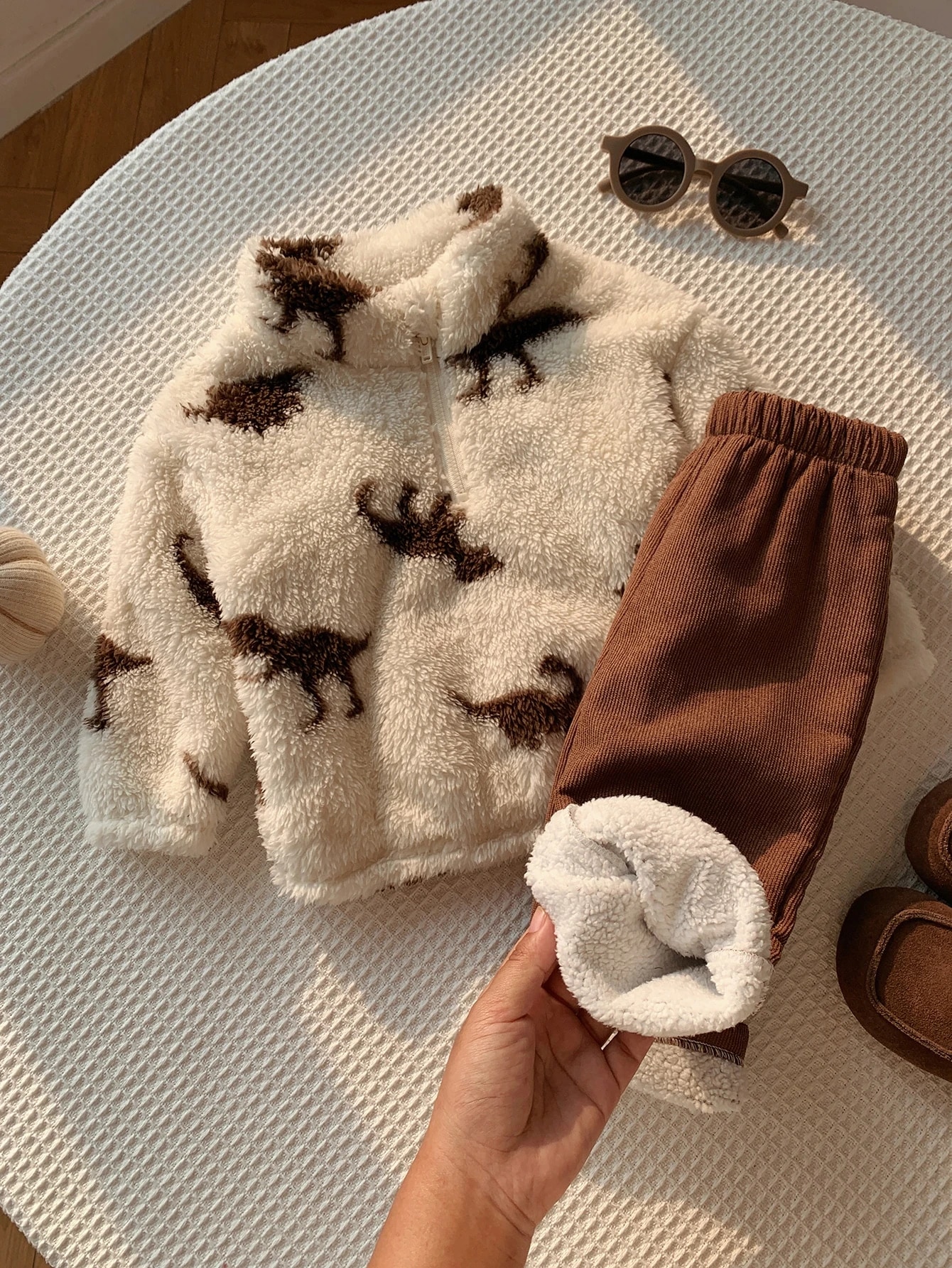 Ensemble Sweat-shirt-shirt 2 pièces unisexe pour bébé garçon/fille et tout-petit — vue 4