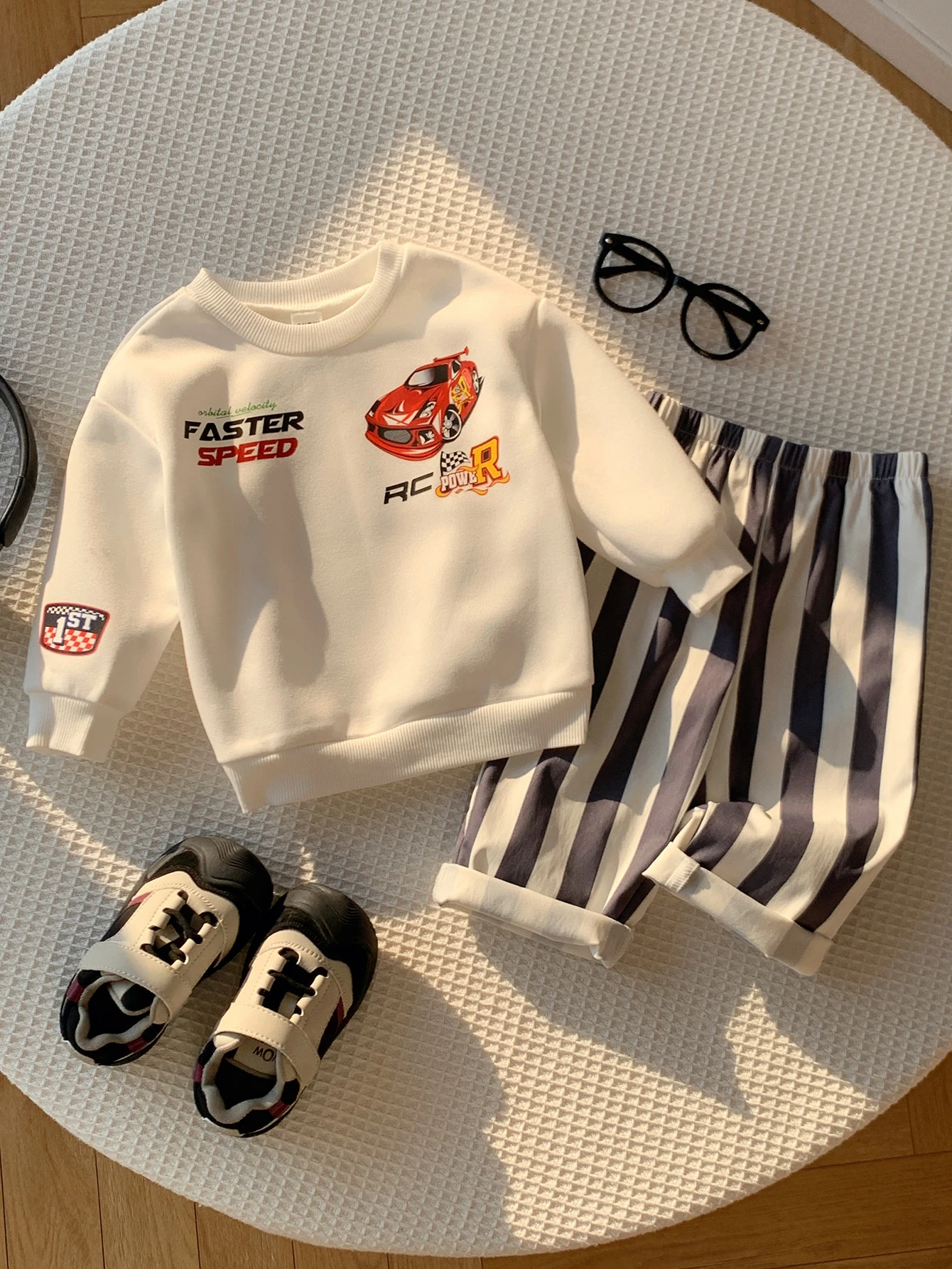 Ensemble Sweat-shirt-shirt 2 pièces unisexe pour bébé garçon/fille et tout-petit — vue 6