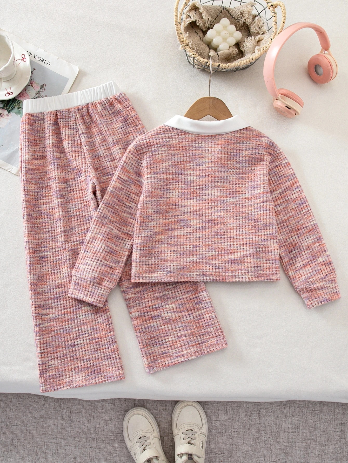 Ensemble 2 pièces pour jeunes filles, tenue printemps/automne à manches longues — vue 10