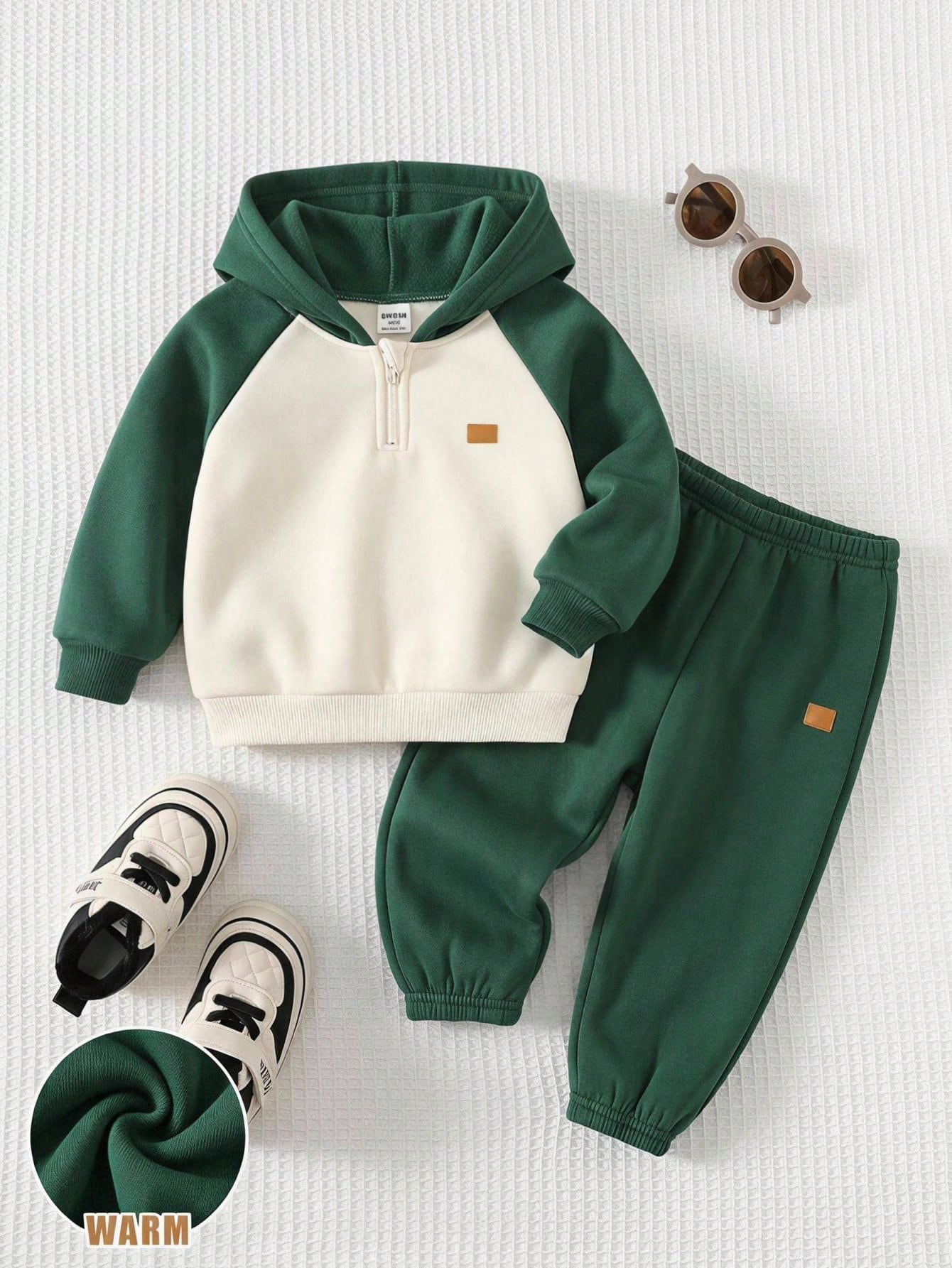 Cozy Pixies 2 pièces Ensemble pull col rond à manches longues en tricot doux avec imprimé — vue 8